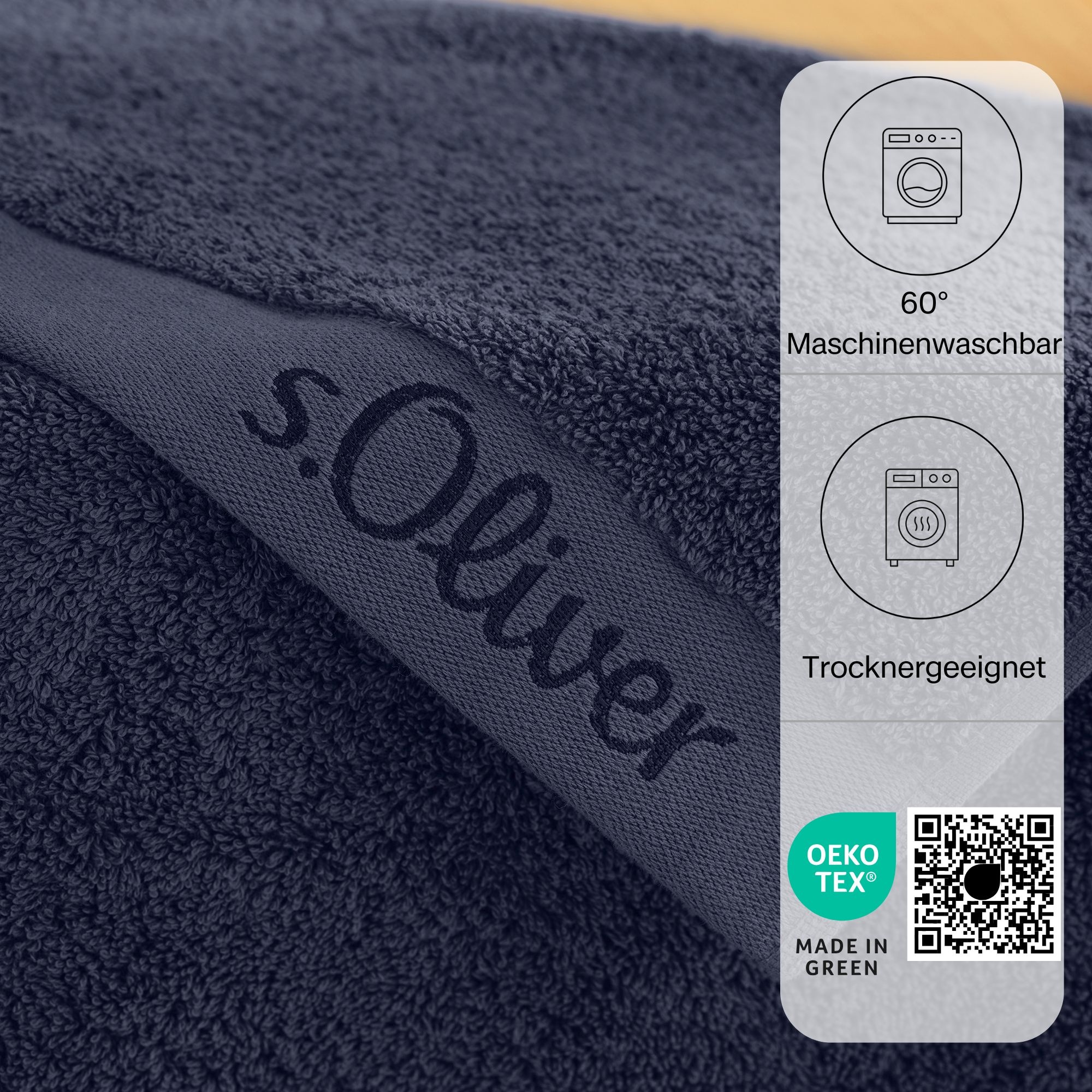 s.Oliver Handtuch Set »s.Oliver, Premium Qualität, 600 gr/m²,«, (Set, 3 St., 1 Gästetuch 30x50 cm-1 Handtuch 50x100 cm-1 Duschtuch 70x140 cm), 1 Gästetuch 30x50 cm, 1 Handtuch 50x100 cm, 1 Duschtuch 70x140 cm