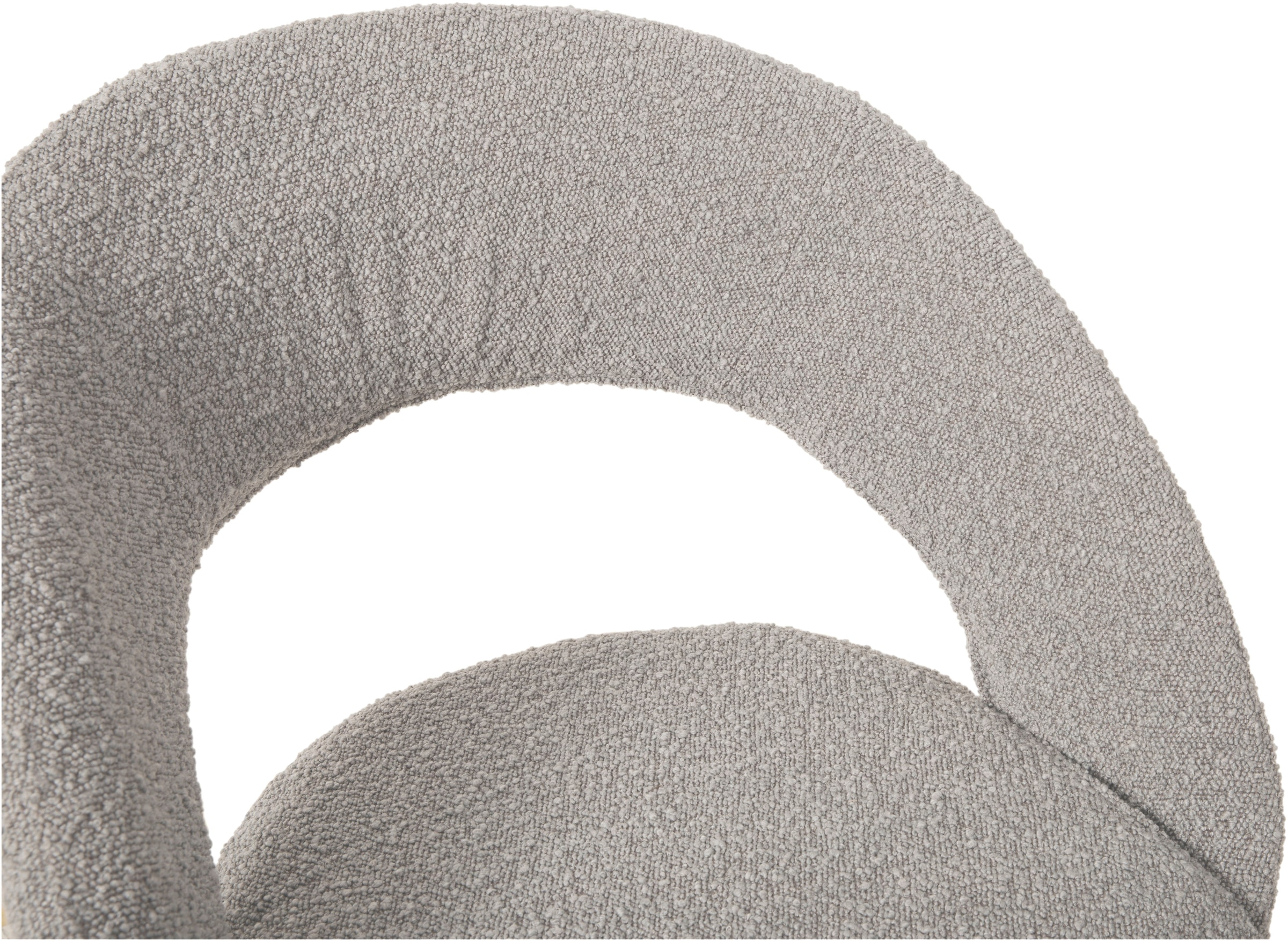 OMG Design Esszimmerstuhl »Marley«, (Set), 2 St., Stoff, mit modernem Cut-Out, Bouclé Bezug