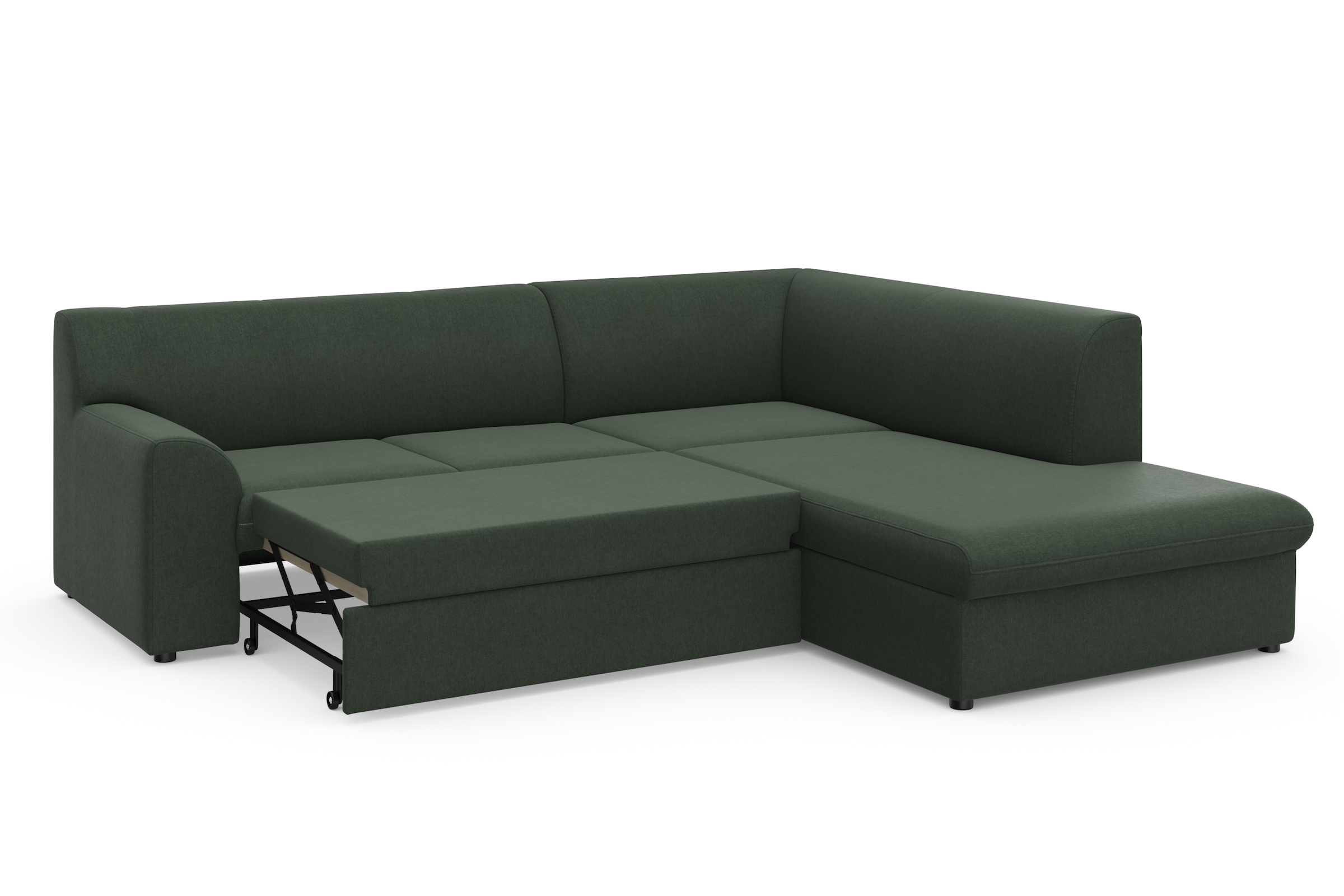 DOMO collection Ecksofa »Topper zeitlos elegant, kompakte Stellmaße, OTTOs Choice, L-Form«, mit Ottomane, wahlweise mit Schlaffunktion