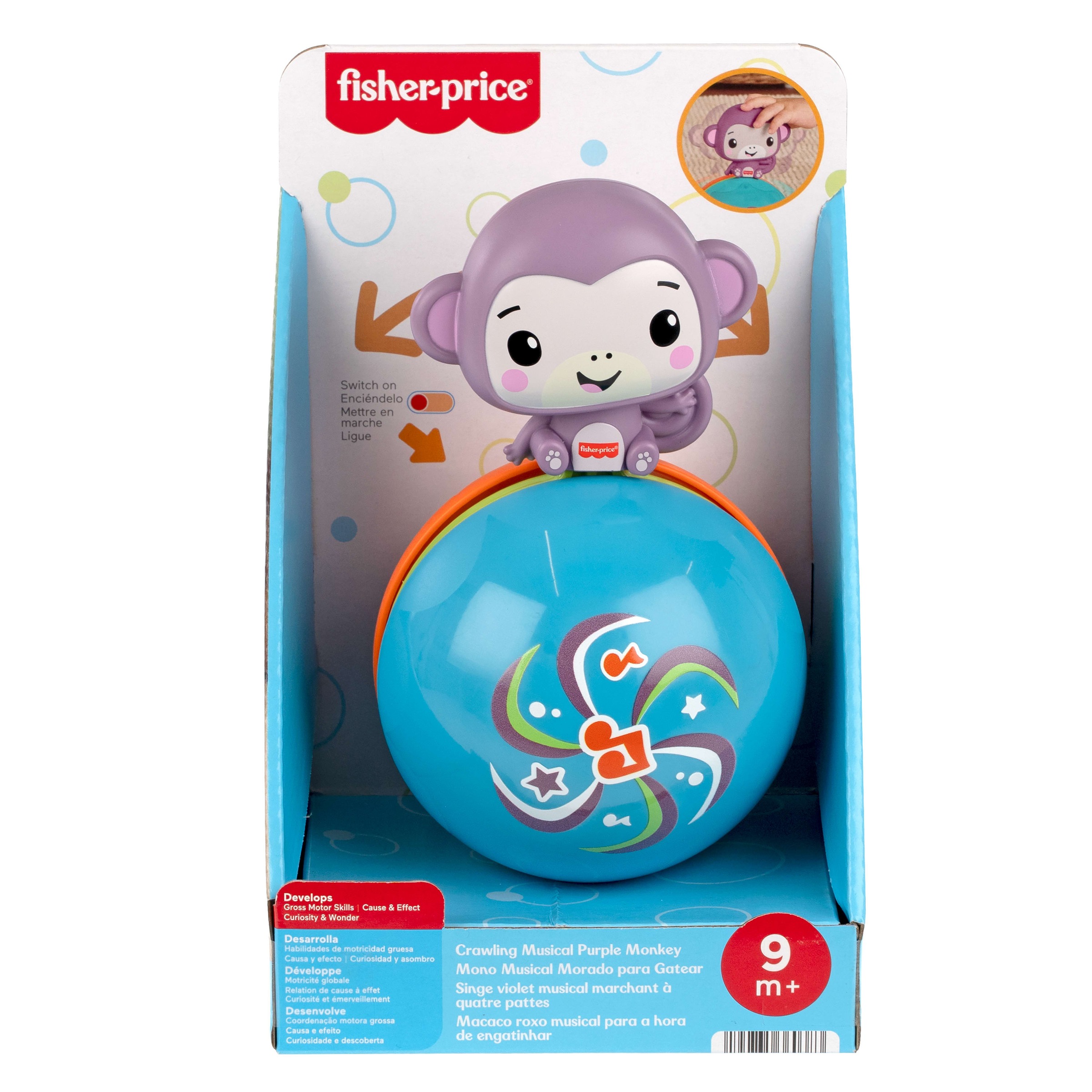 Fisher-Price® Lernspielzeug »Lila Musik-Äffchen-Ball« mit Musik