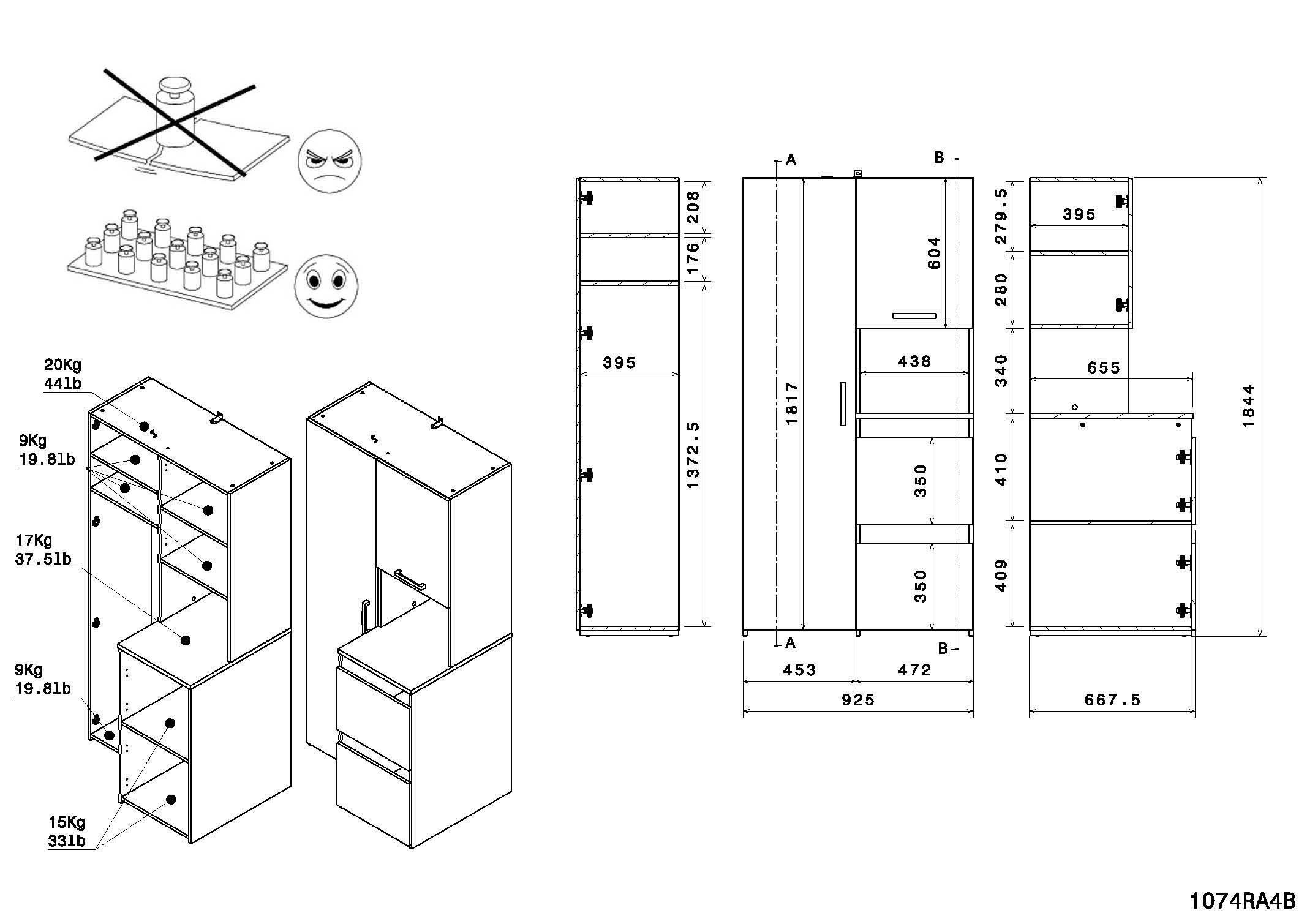 Parisot Mehrzweckschrank-Set »Laundry 1« Komplett-Set, 4 Stk. tlg.