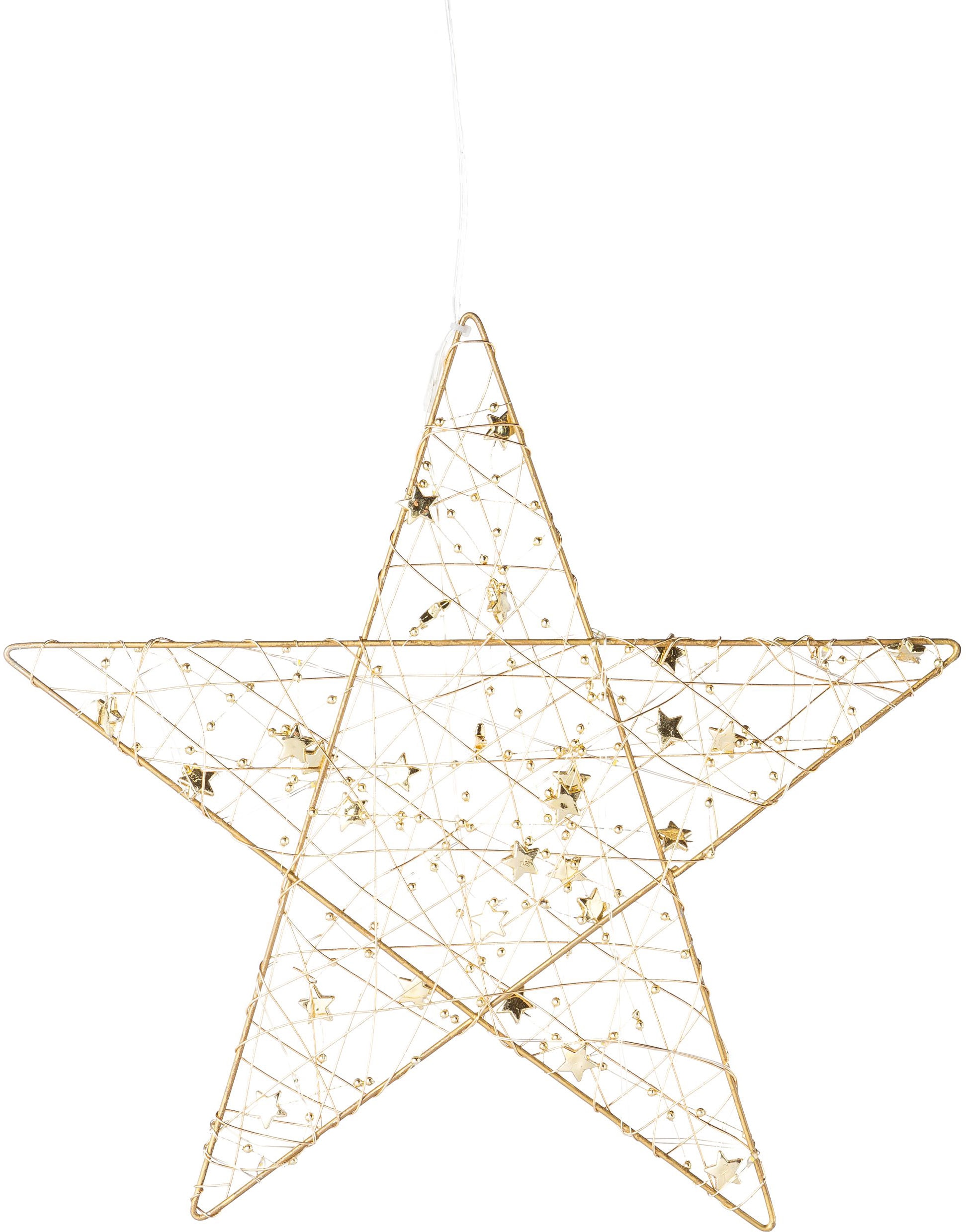 Creativ light LED Stern »Weihnachtsstern, Weihnachtsdeko«, aus Draht, mit 15  LED\'s, Ø 30 cm mit Timerfunktion, im 2er-Set online bestellen