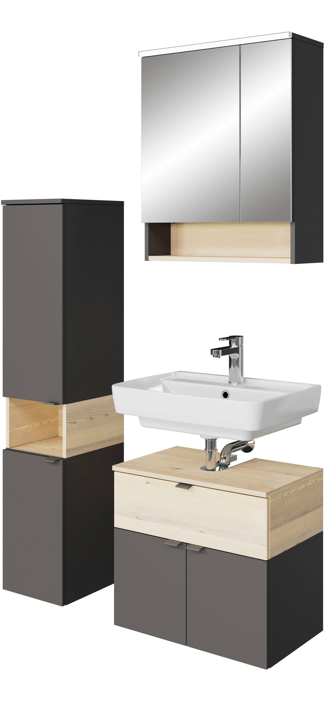 Saphir Badmöbel-Set »Quickset 394«, (Komplett-Set, 3 St.) günstig online kaufen