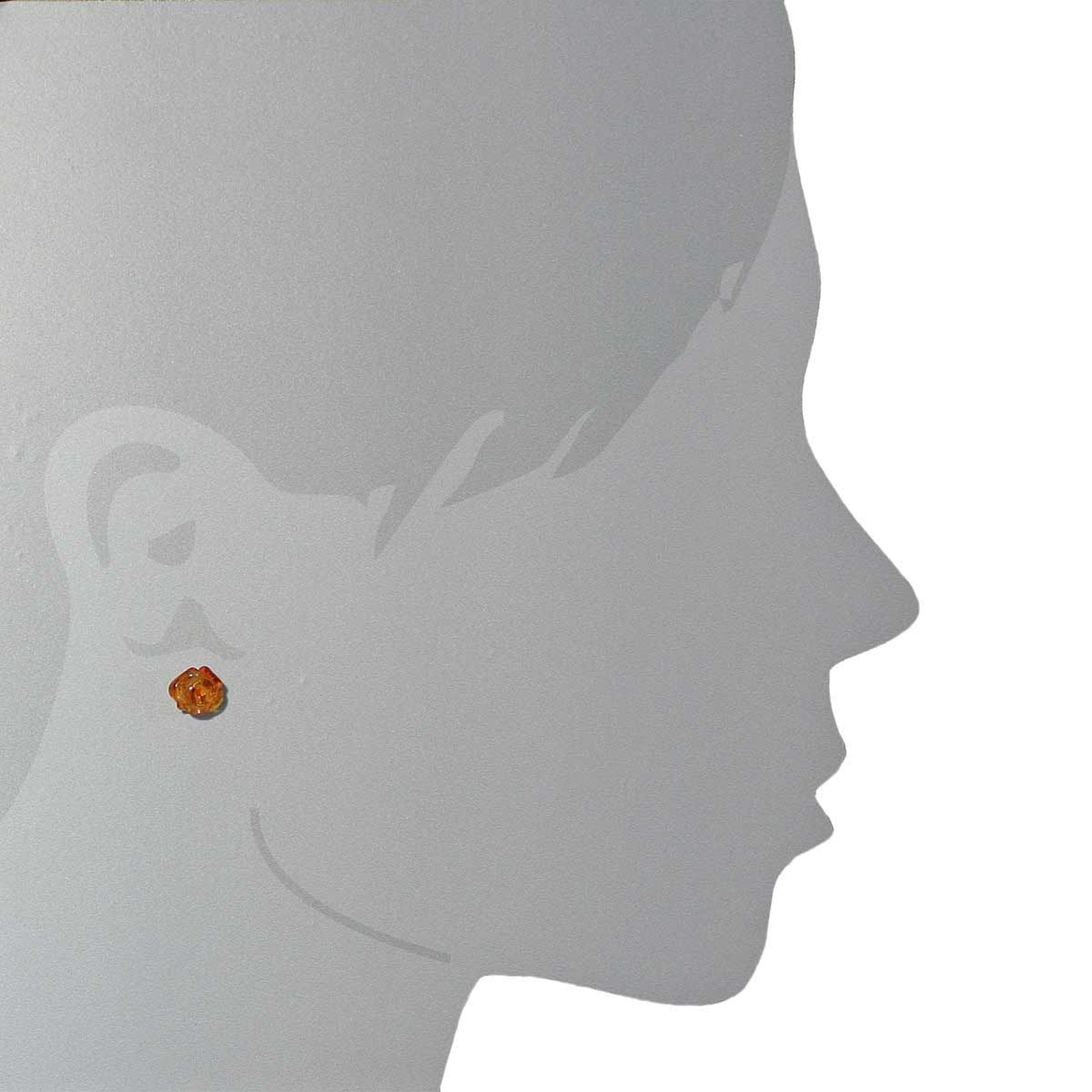 OSTSEE-SCHMUCK Paar Ohrstecker »Ostsee-Schmuck Ohrstecker Rose Ohrstecker Rose«