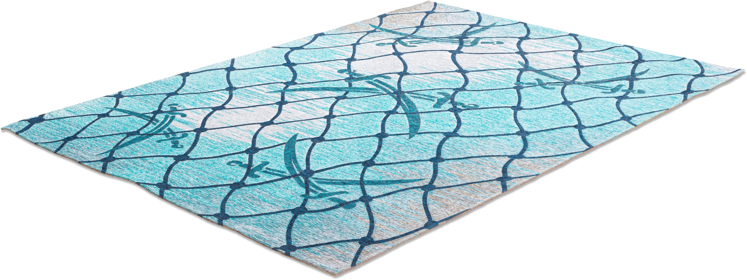 bequem bestellen und Design, Sansibar Säbel Motiv Fischernetz gekreuzte Teppich rechteckig, 005«, »Keitum Flachgewebe, & schnell modernes
