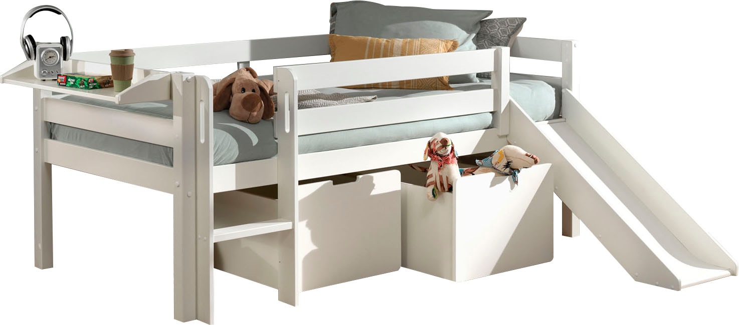 Vipack Spielbett »Pino, Kiefer massiv, mit Rolllattenrost, 2 Rollboxen, Mad günstig online kaufen