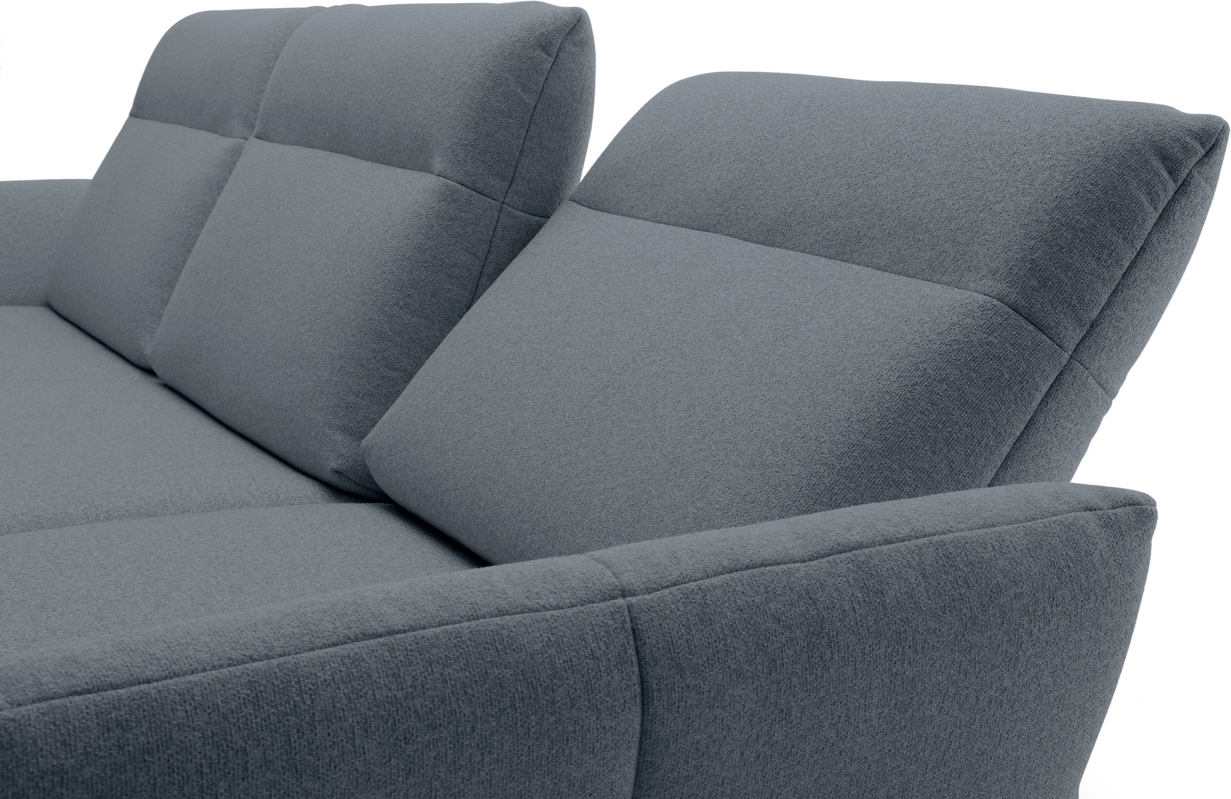 Creation BY ROLF BENZ Ecksofa »CR.460«, Sockel in Eiche, Alugussfüße in umbragrau, Breite 298 cm