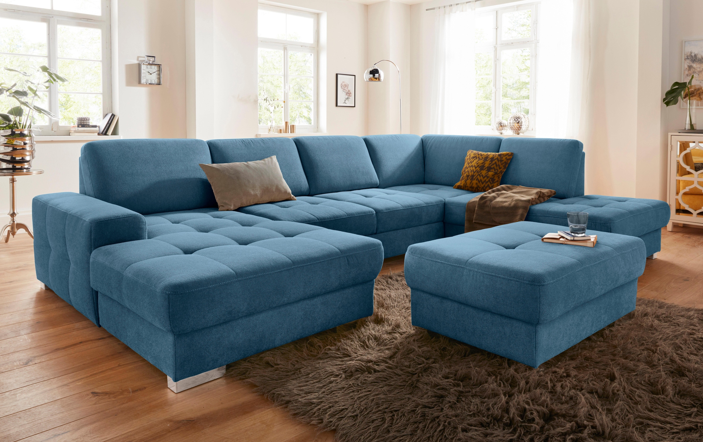 sit&more Wohnlandschaft »Santorini U-Form«, mit Federkern und Sitztiefenver günstig online kaufen