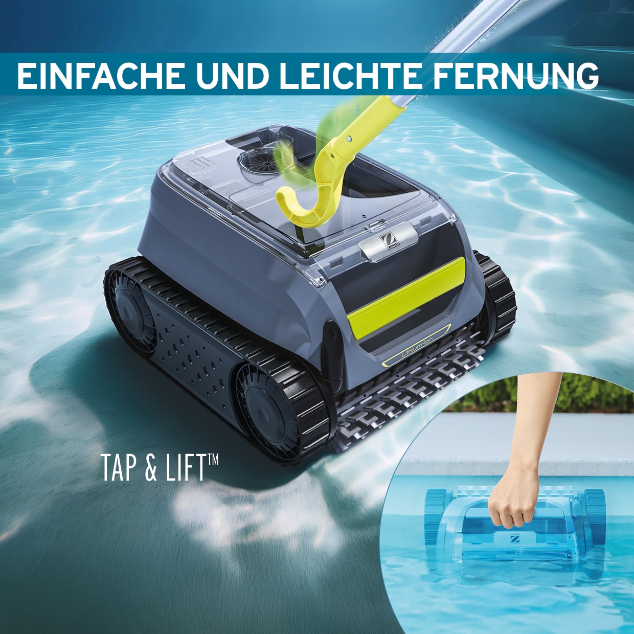 ZODIAC® Poolroboter »»Sweepy««, (Kabellos Pool Reiniger), Kabellos