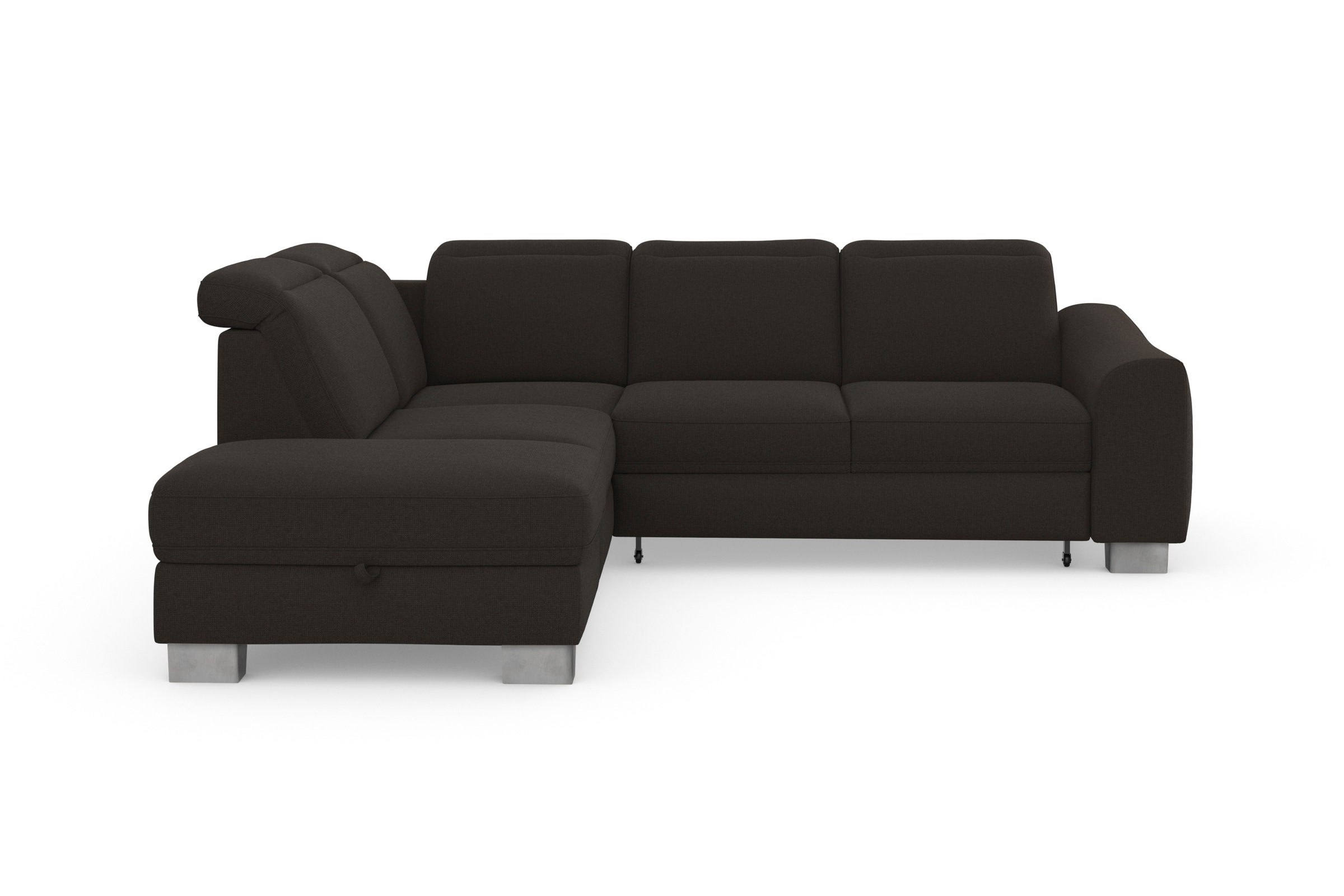 sit&more Ecksofa »Dundee L-Form«, mit Federkern und Edelstahlfüßen, wahlwei günstig online kaufen