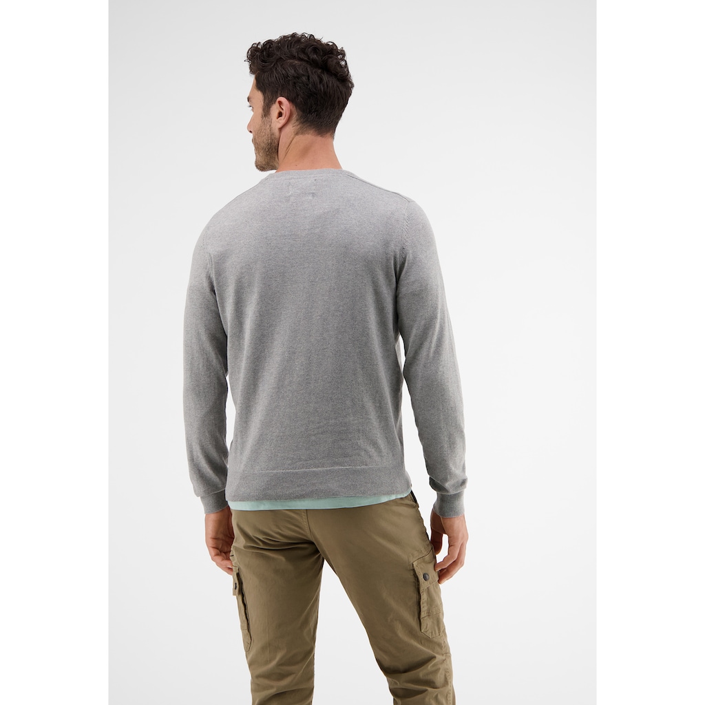 LERROS Strickpullover »LERROS Lässiger Flachstrickpullover«