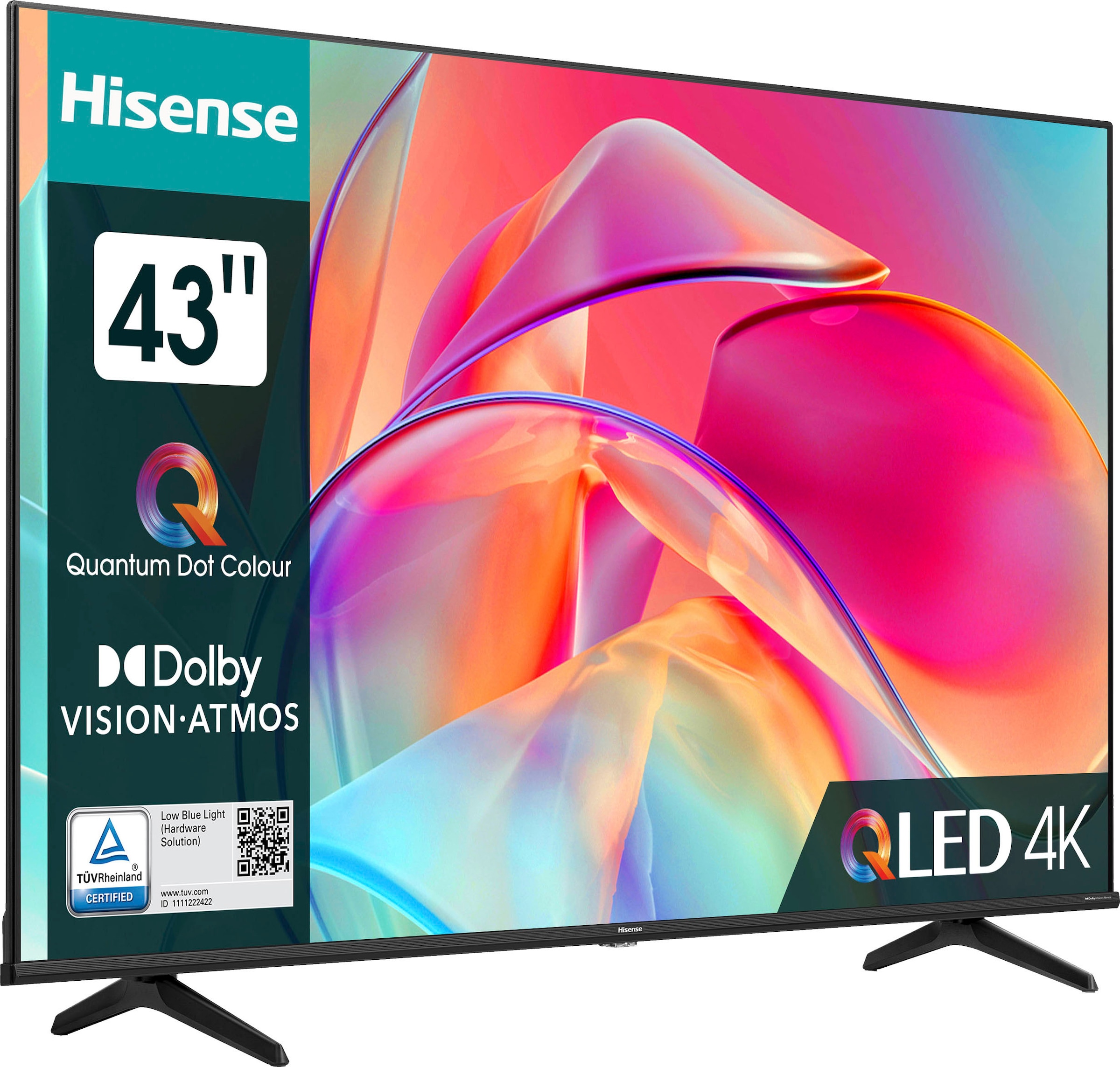 Hisense QLED-Fernseher »43E77KQ«, 108 cm/43 Ultra auf Rechnung 4K Smart-TV kaufen HD, Zoll