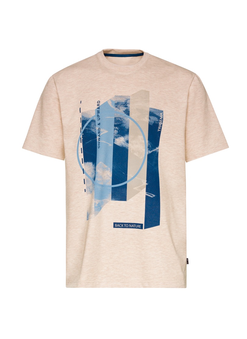 Trigema T-Shirt »TRIGEMA T-Shirt mit modischem Printmotiv« 1 Stk. tlg.