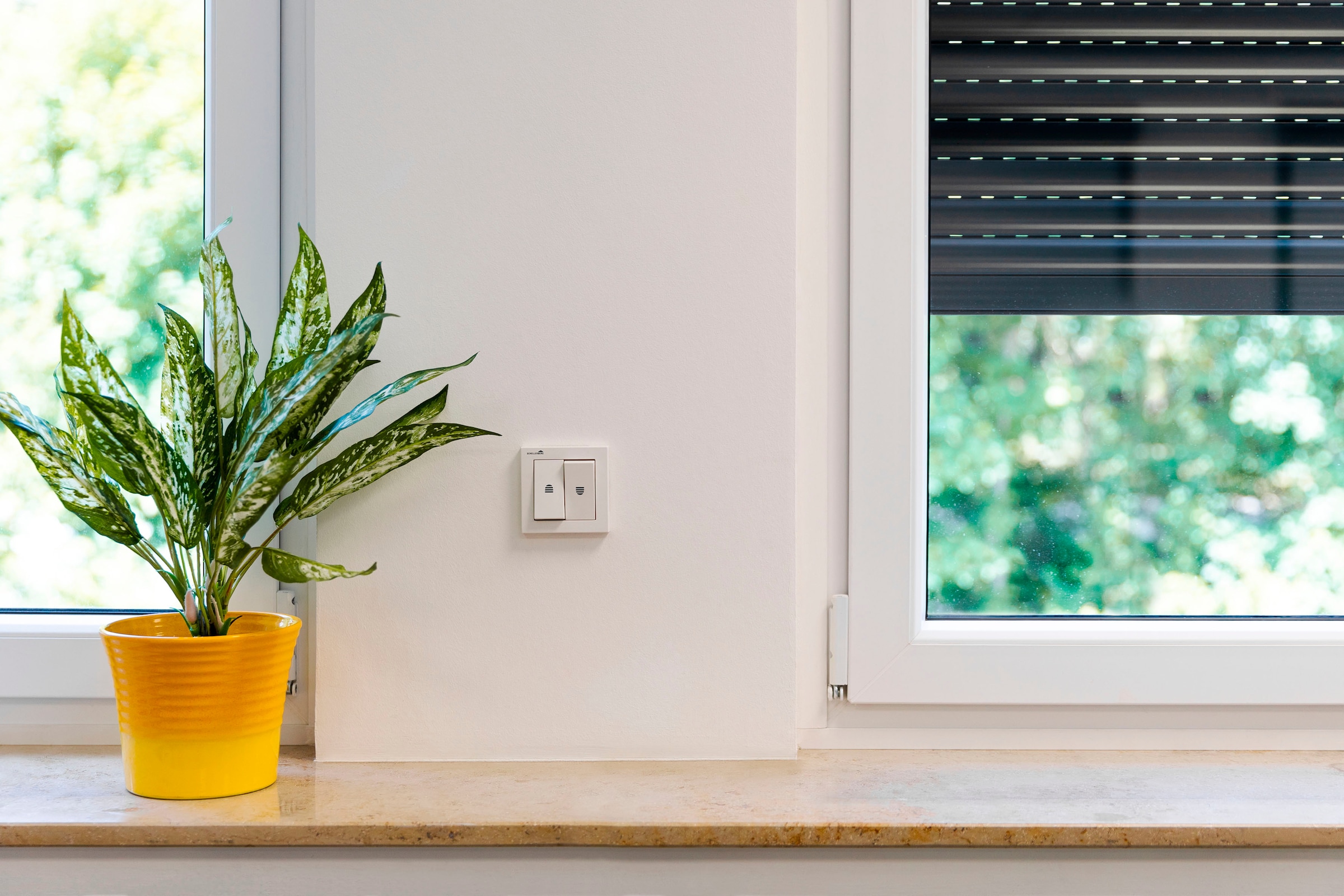 SCHELLENBERG Schalter »für Jalousien mit Rastfunktion zur Unterputzmontage«, Rollladenschalter für elektrischen Rollladen und Markisen