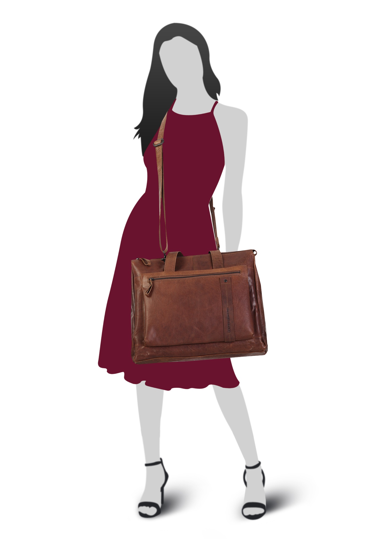 Spikes & Sparrow Shopper, echt Leder