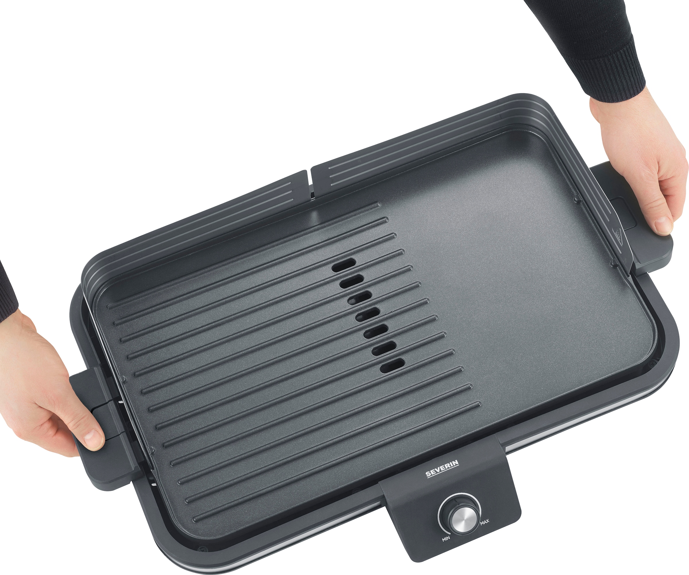 Severin Tischgrill »Plancha, PG 8564«, 2300 W, Nach wenigen Minuten kann der Grillspaß beginnen