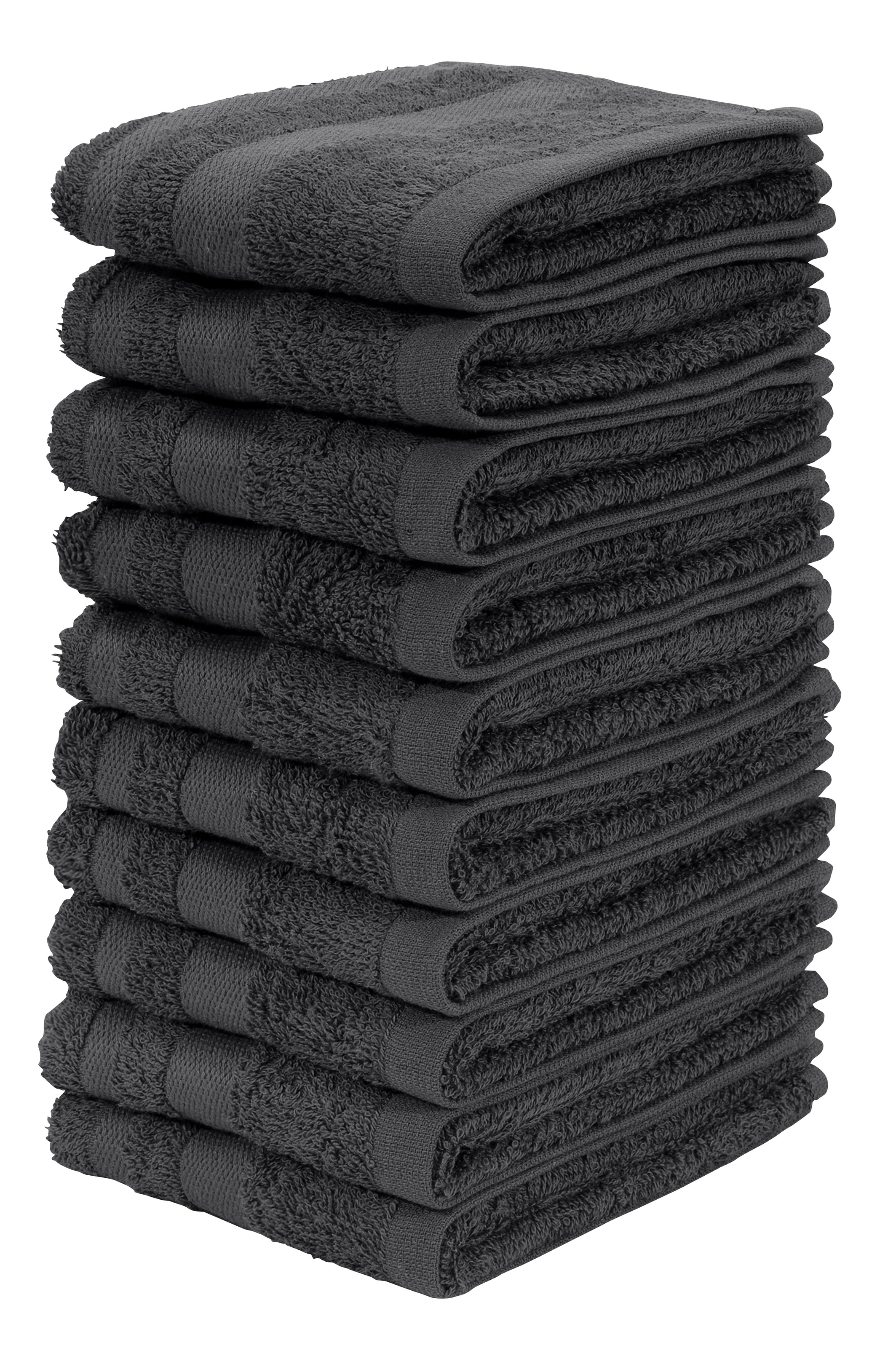 my home Waschlappen »Vanessa, 10x 30x30cm«, (Set, 10 tlg.), Handtücher mit günstig online kaufen