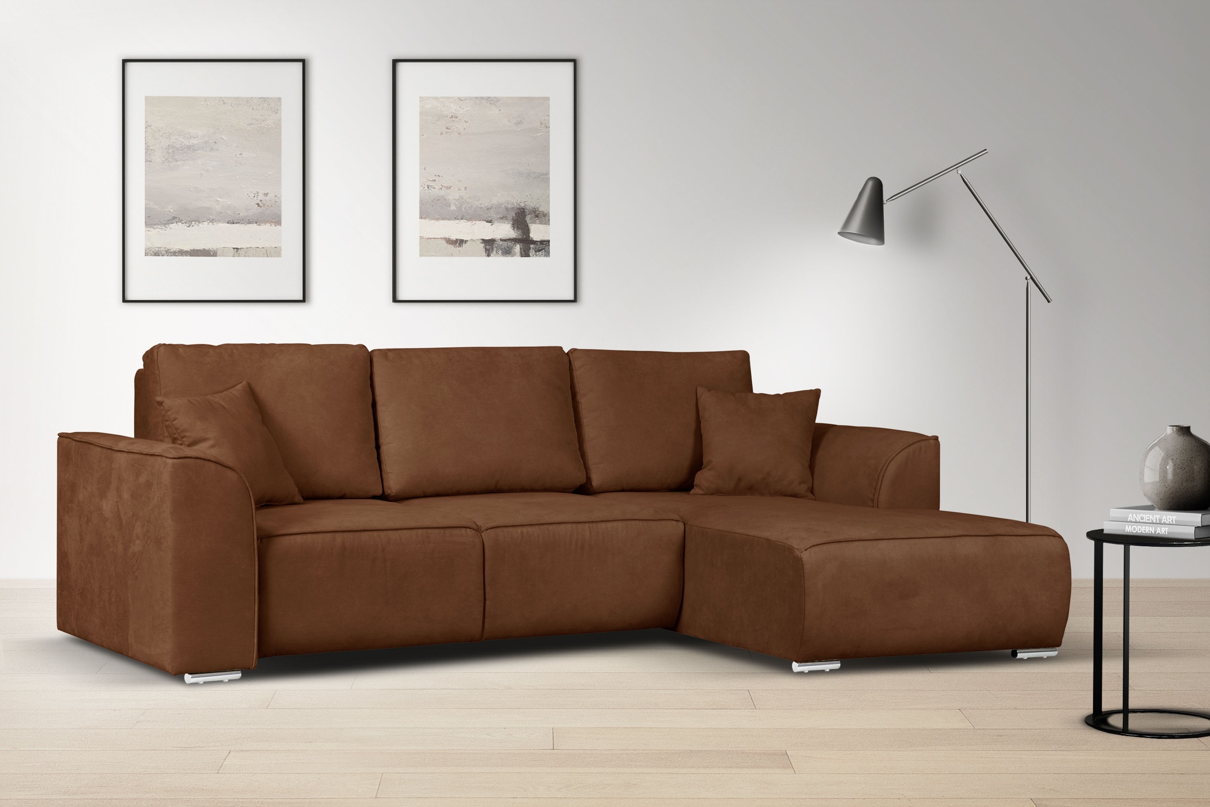 OTTO home Ecksofa »BEATRICE optionale Schlafsofa mit Bettkasten, B/T/H: 265 günstig online kaufen