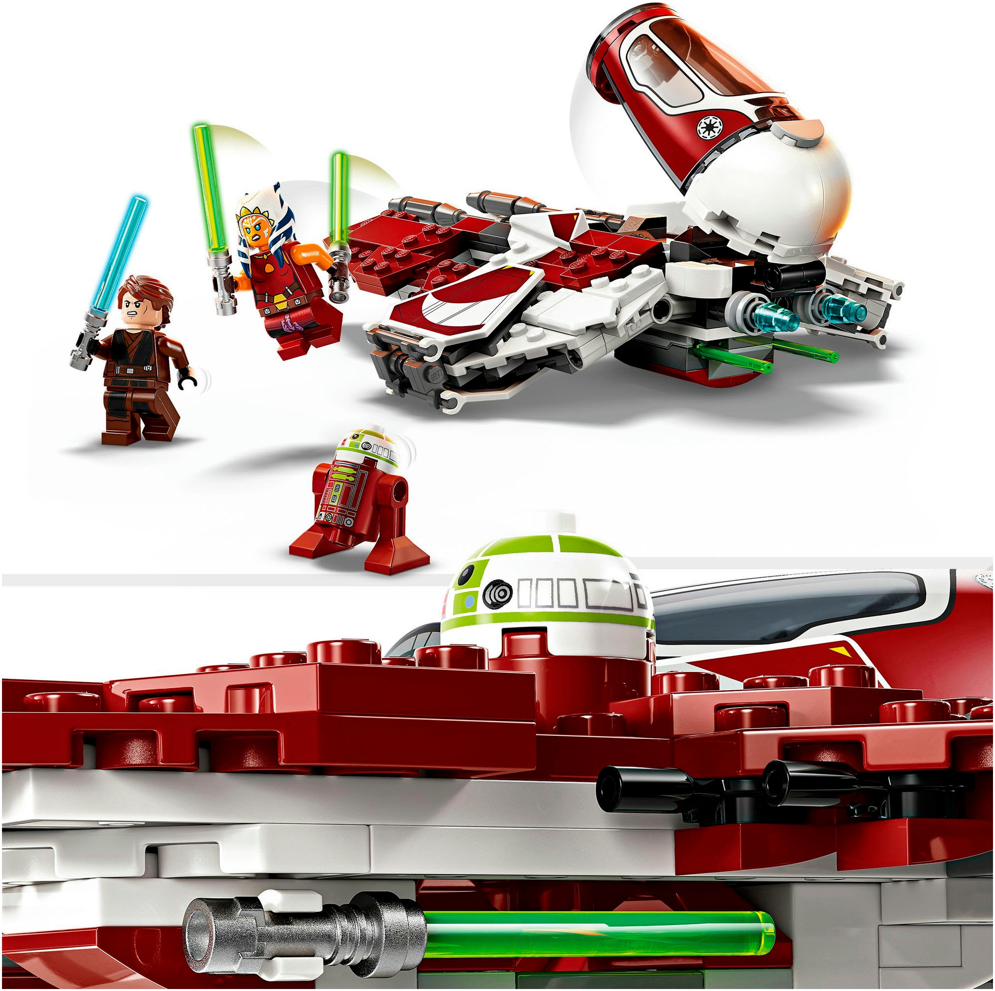 LEGO® Konstruktionsspielsteine »Ahsokas Jedi Interceptor™ (75401), LEGO Star Wars«, (290 St.), Made in Europe