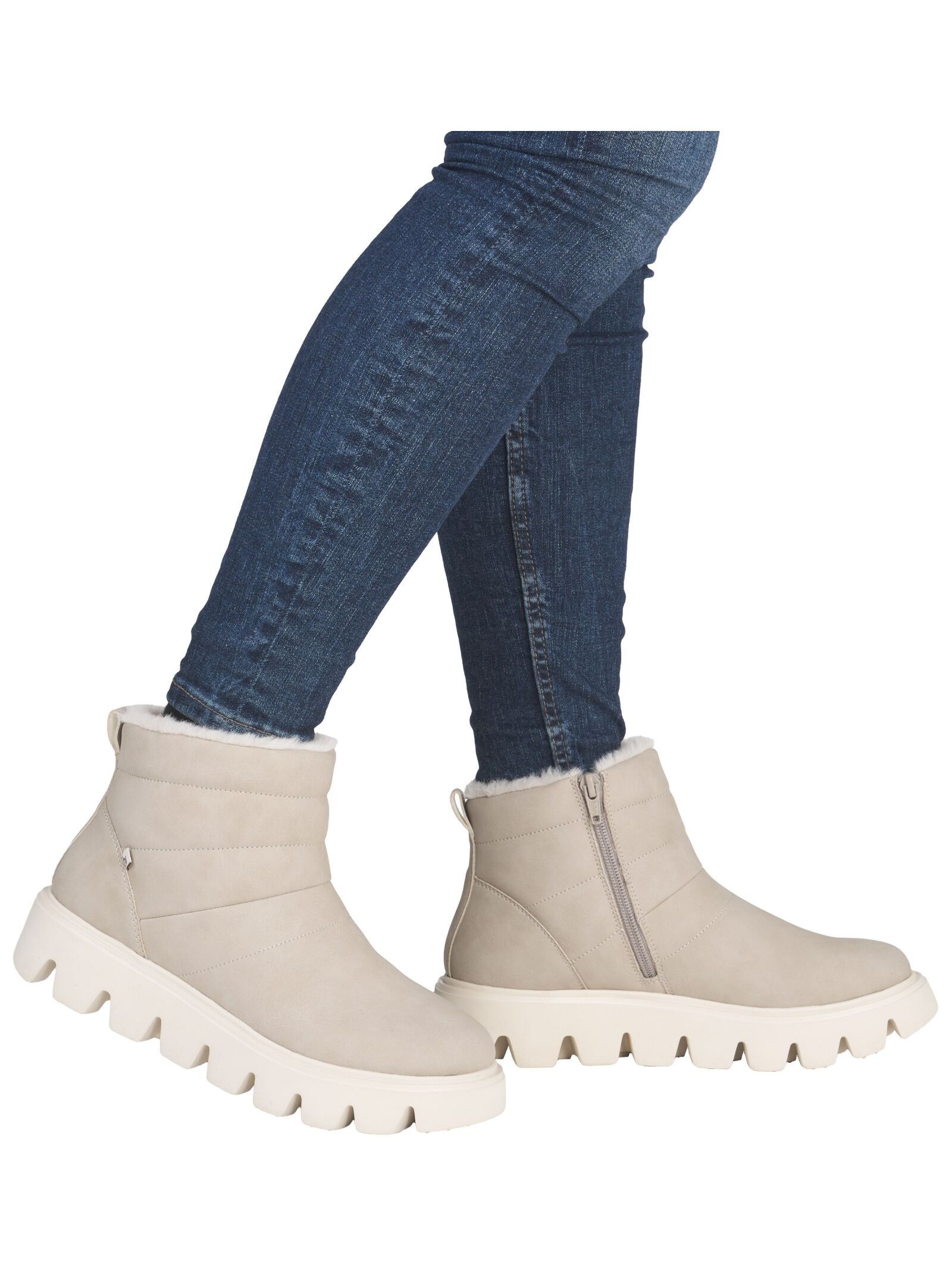 Rieker Plateaustiefelette »Rieker Stiefelette Glattleder«