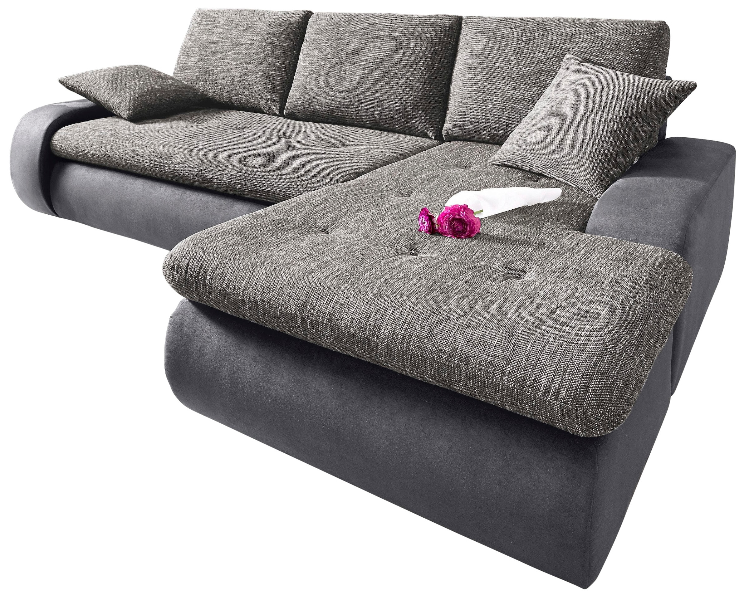 TRENDMANUFAKTUR Ecksofa »Indie, modern und bequem, Materialmix, OTTOs Choic günstig online kaufen