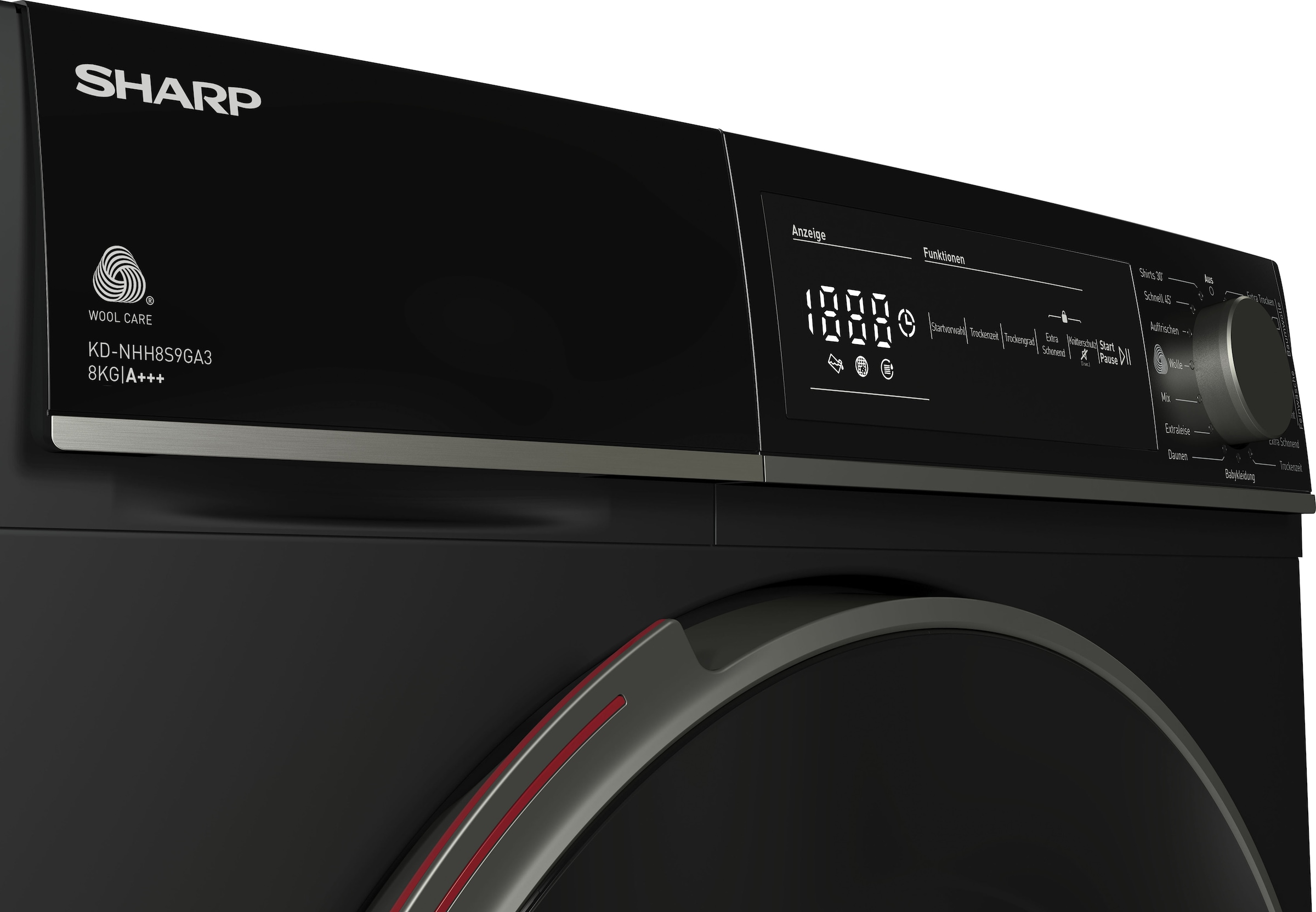 7. Bild von Sharp Wärmepumpentrockner »KD-NHH8S9GA3-DE«, 8 kg