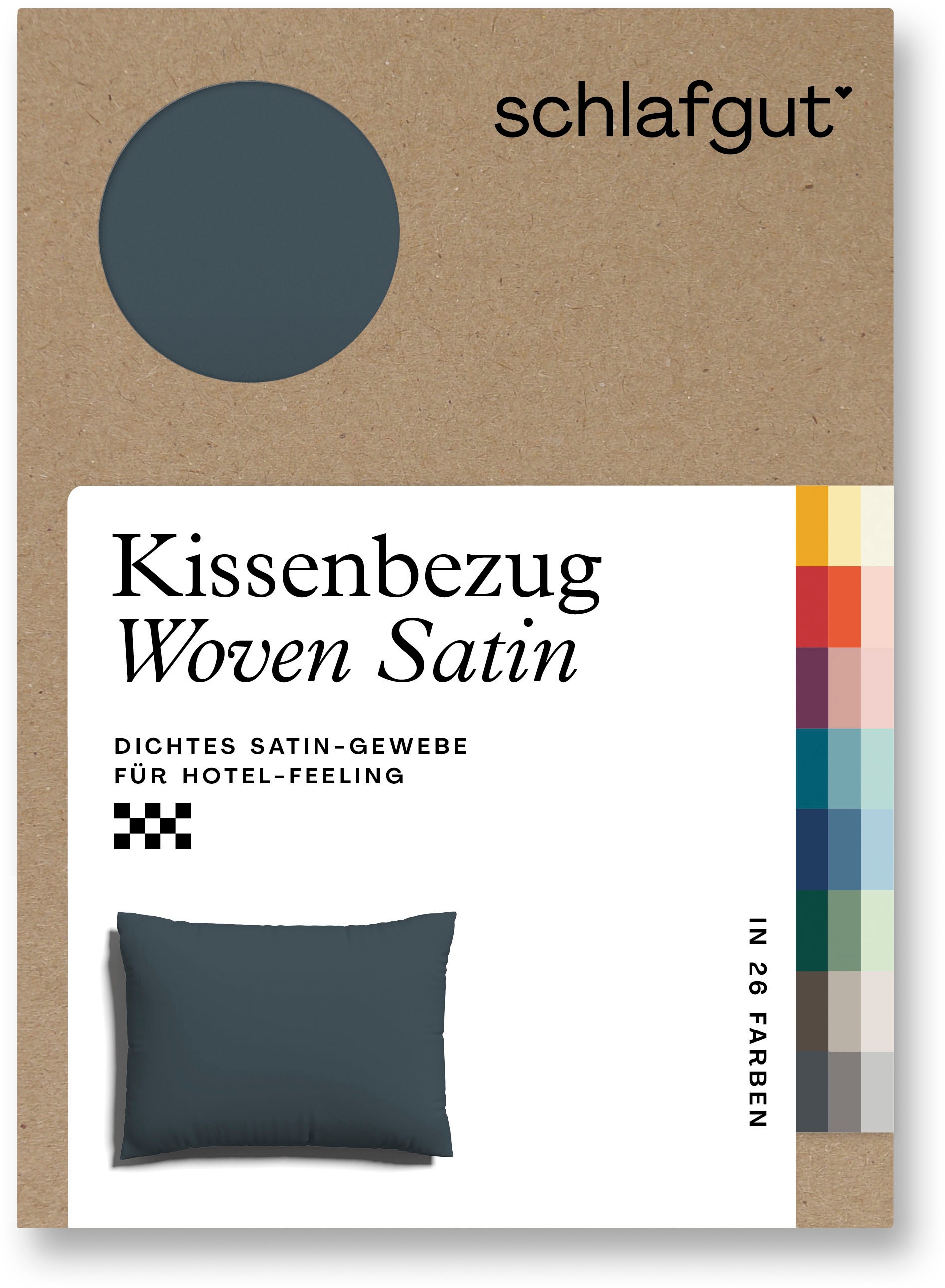 Schlafgut Kissenbezug »Woven Satin aus Mako-Baumwolle, langlebig, pflegelei günstig online kaufen