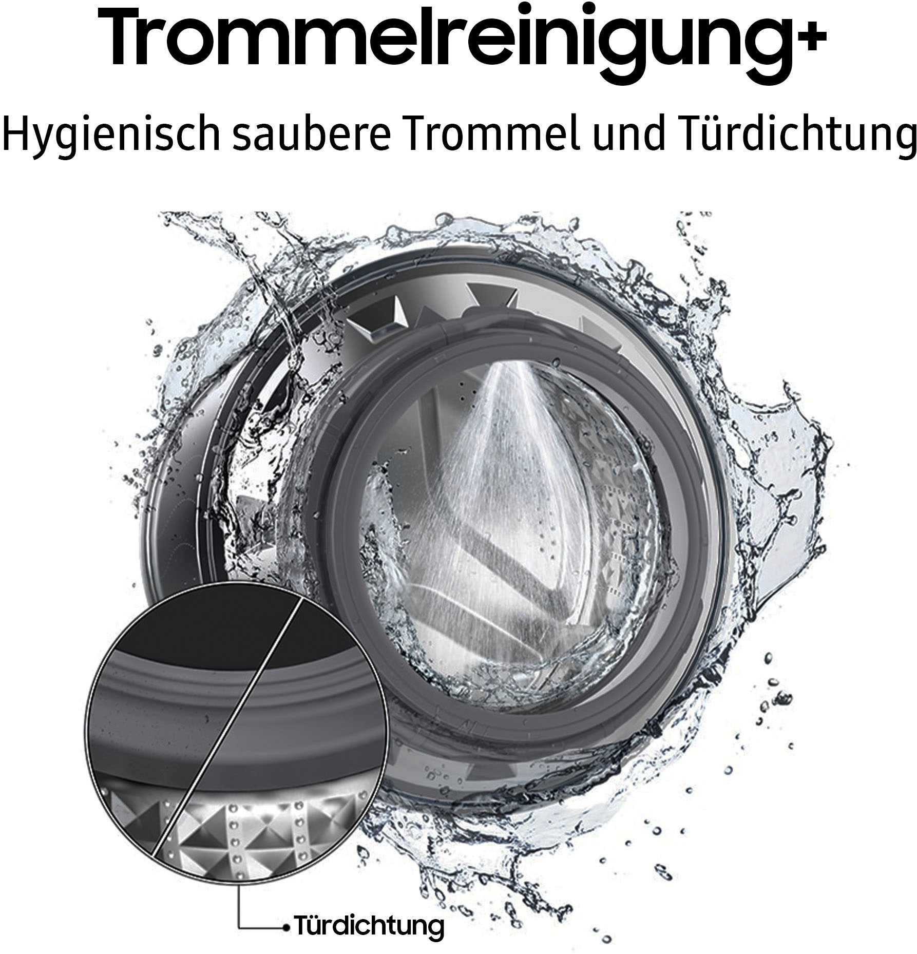 Samsung Waschmaschine »WW80T654ALX«, WW6500T INOX, WW80T654ALX, 8 kg, 1400 U/min, AddWash™