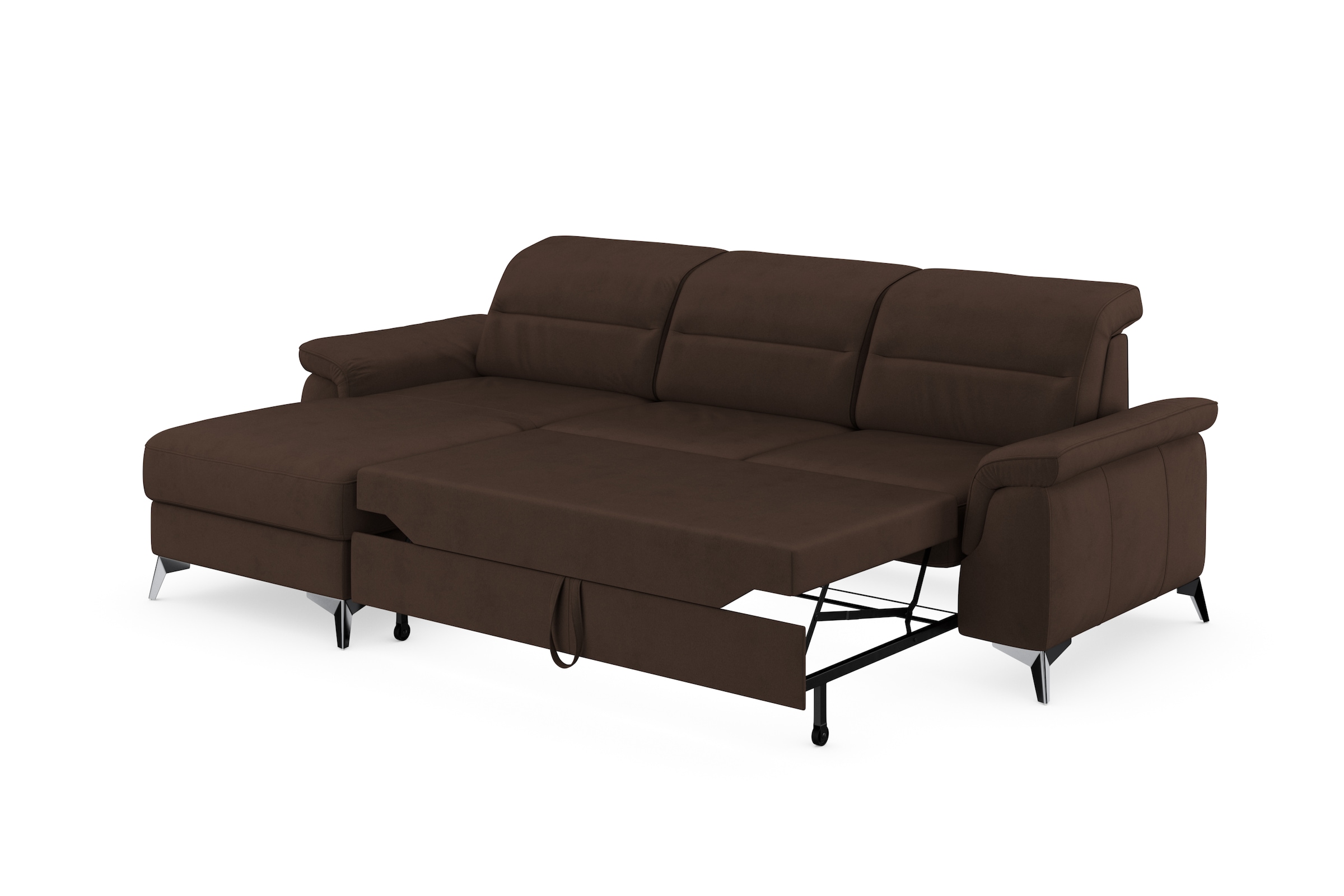 sit&more Ecksofa »Sinatra L-Form«, mit Recamiere, optinal mit Kopfteilverstellung und Armteilfunktion