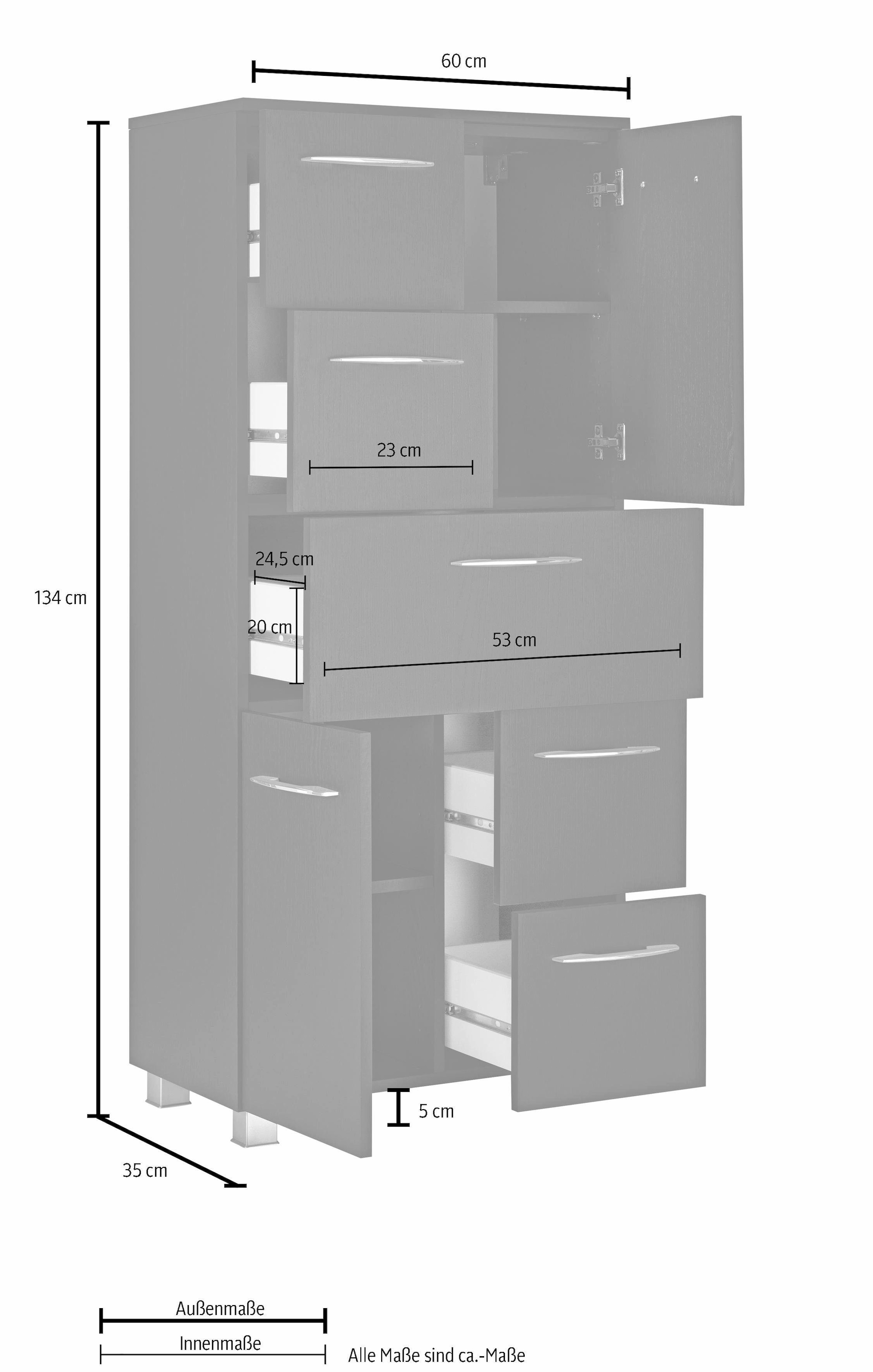 welltime Midischrank »Portofino«
