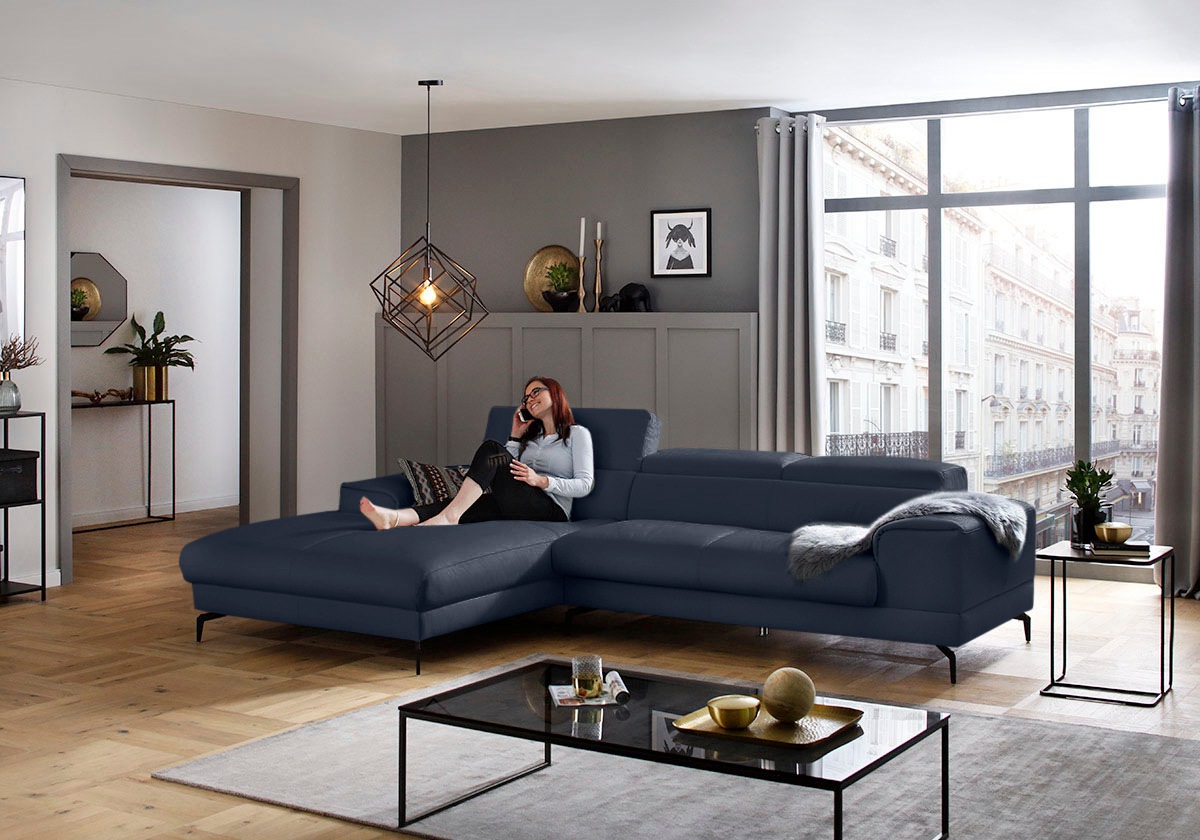 W.SCHILLIG Ecksofa »piedroo, Designsofa mit tollem Sitzkomfort, L-Form«, Ko günstig online kaufen