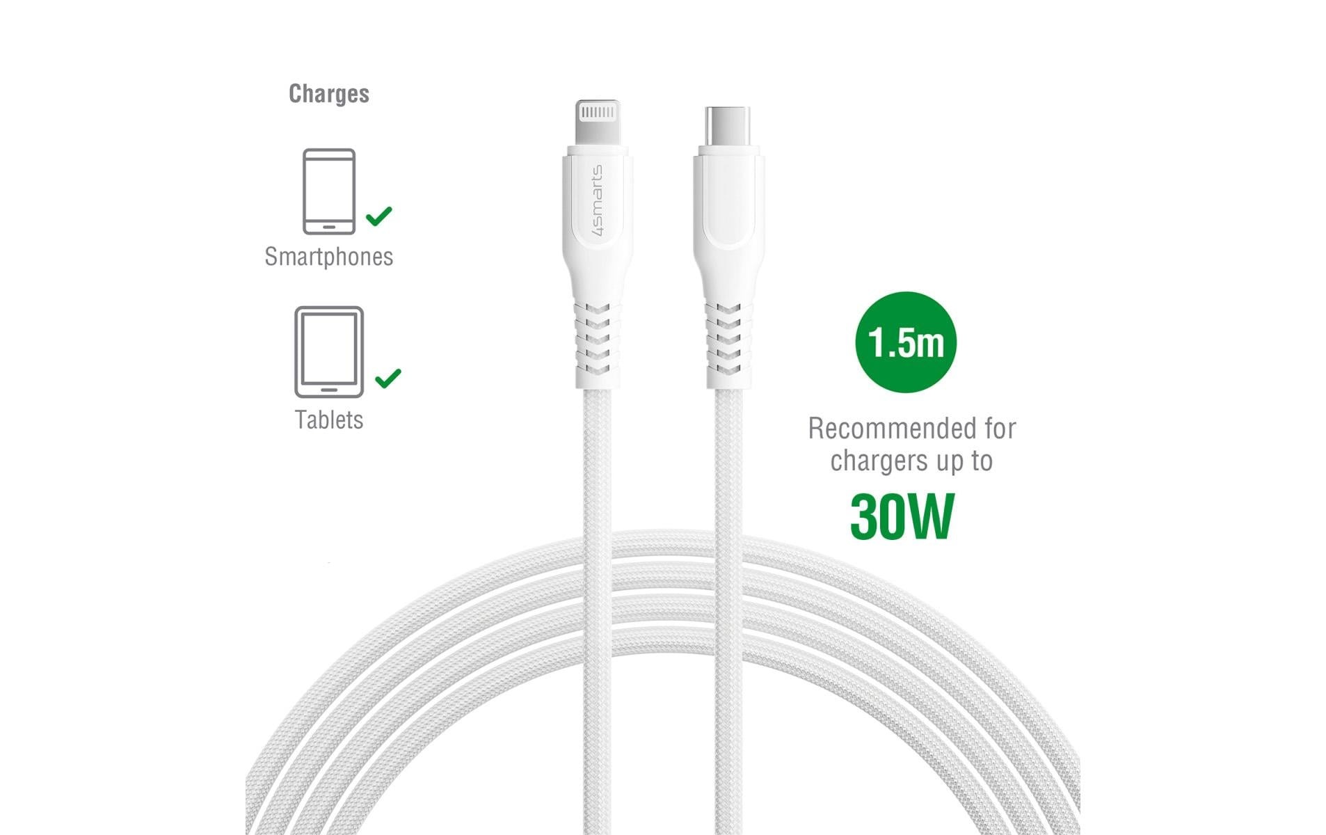4smarts USB-Kabel »2.0-Kabel RapidCord PD 30W USB C -« 150 cm