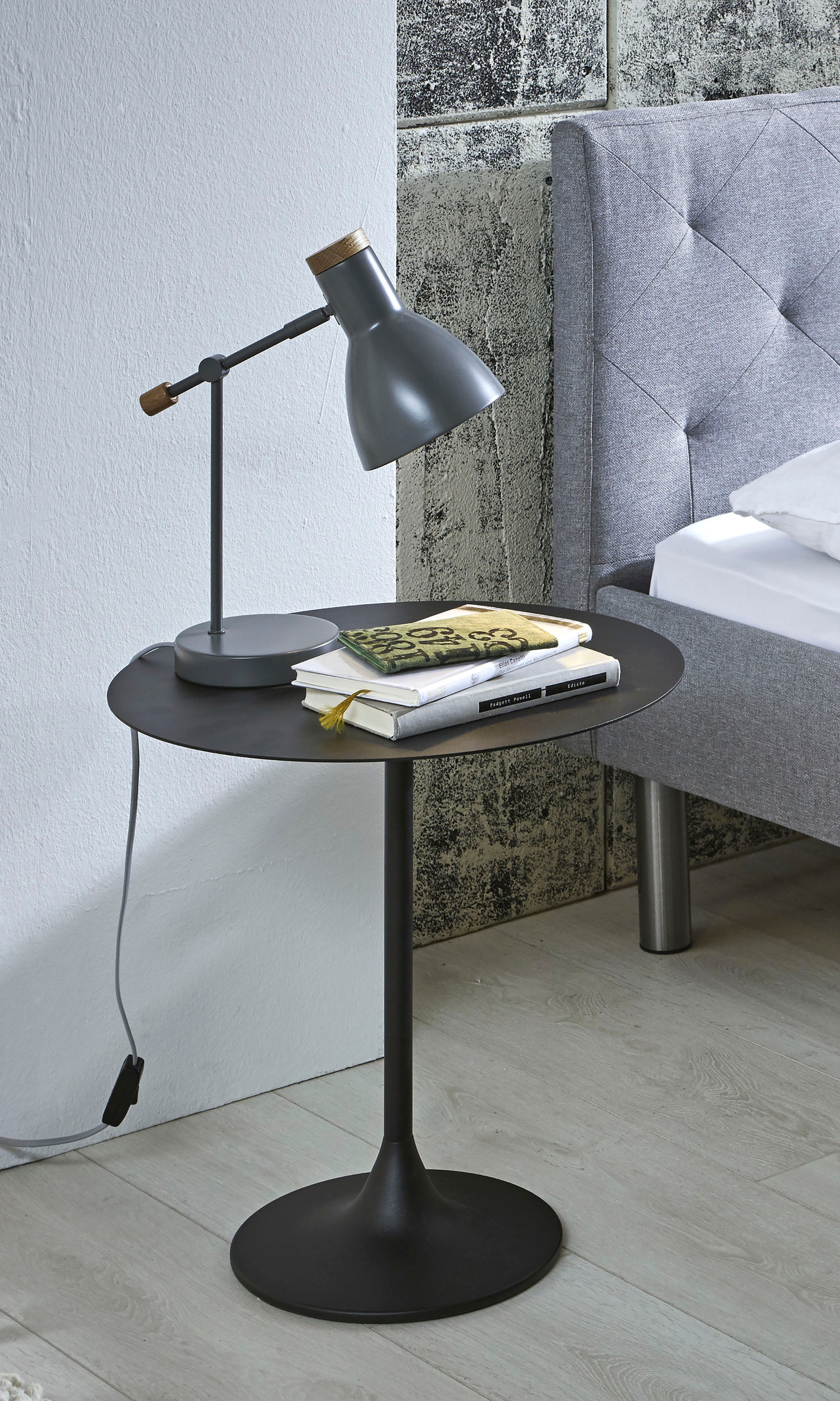 HAKU Beistelltisch »Sofatisch, Wohnzimmertisch« 1 Stk. tlg. rund - aus Metall Schwarz - Ø/H 45/46 cm