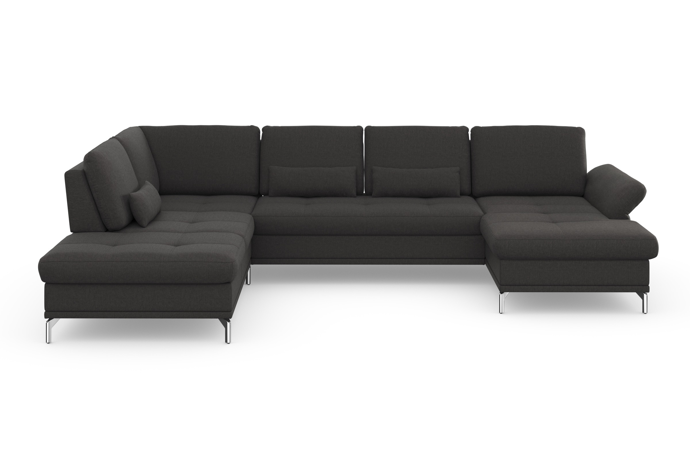 Home affaire Wohnlandschaft »Palm Beach U-Form« Federkern, mit Sitztiefenve günstig online kaufen