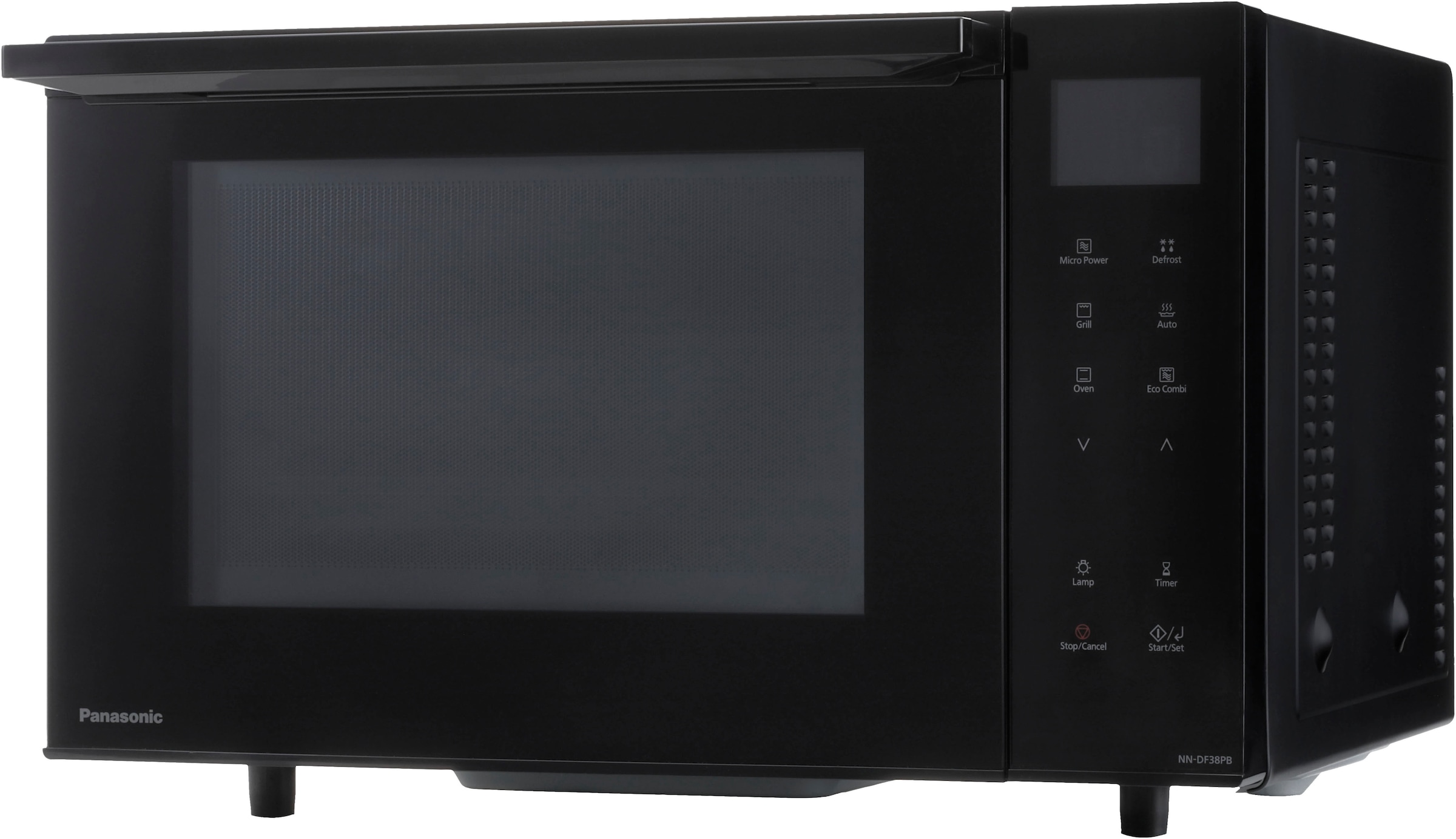 PANASONIC Mikrowelle »NN-DF38PBEPG« Grill Mikrowelle Ober-/Unterhitze schwarz