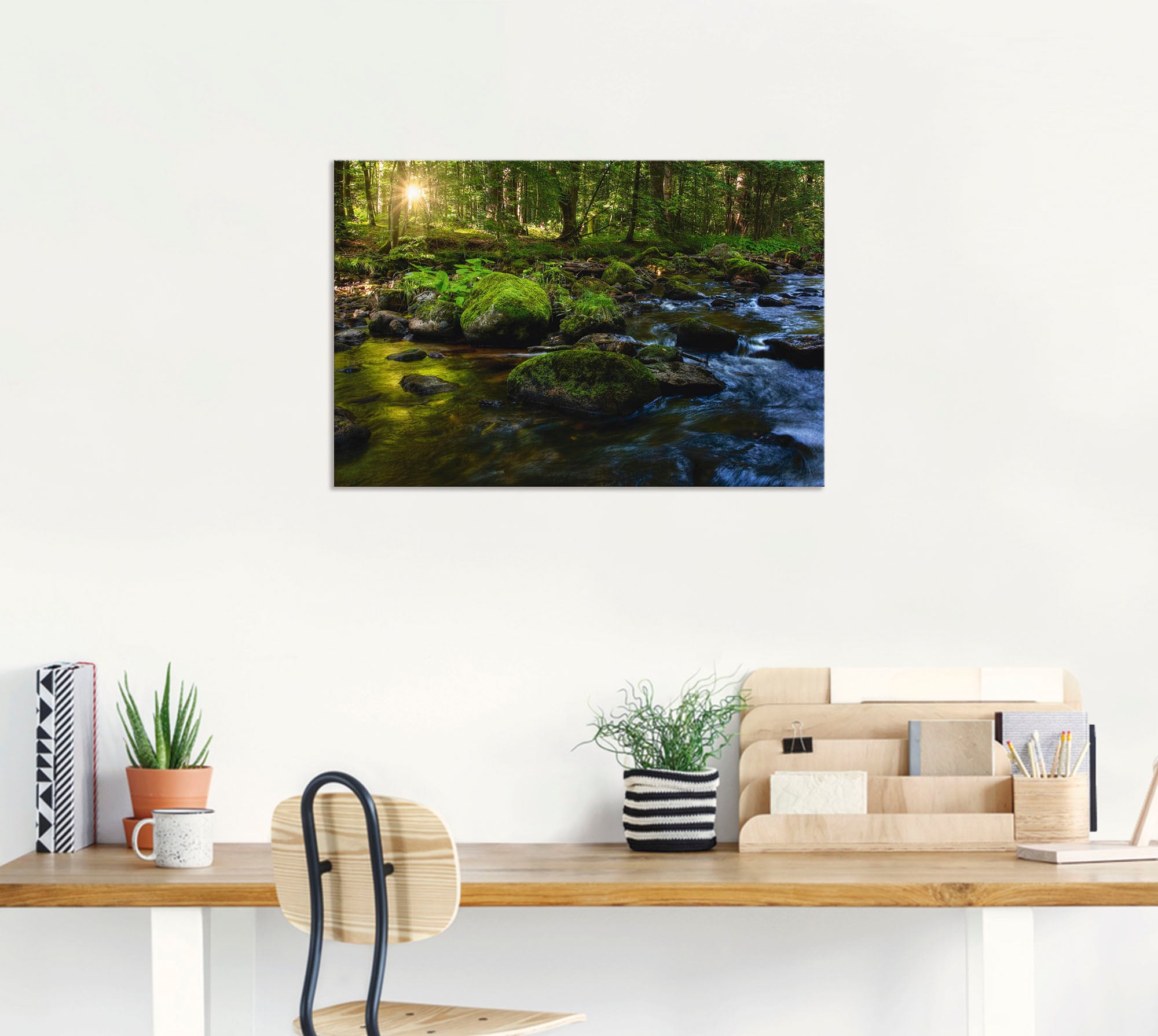 Artland Wandbild "Feenland", Wald, (1 St.), als Alubild, Outdoorbild, Leinw günstig online kaufen