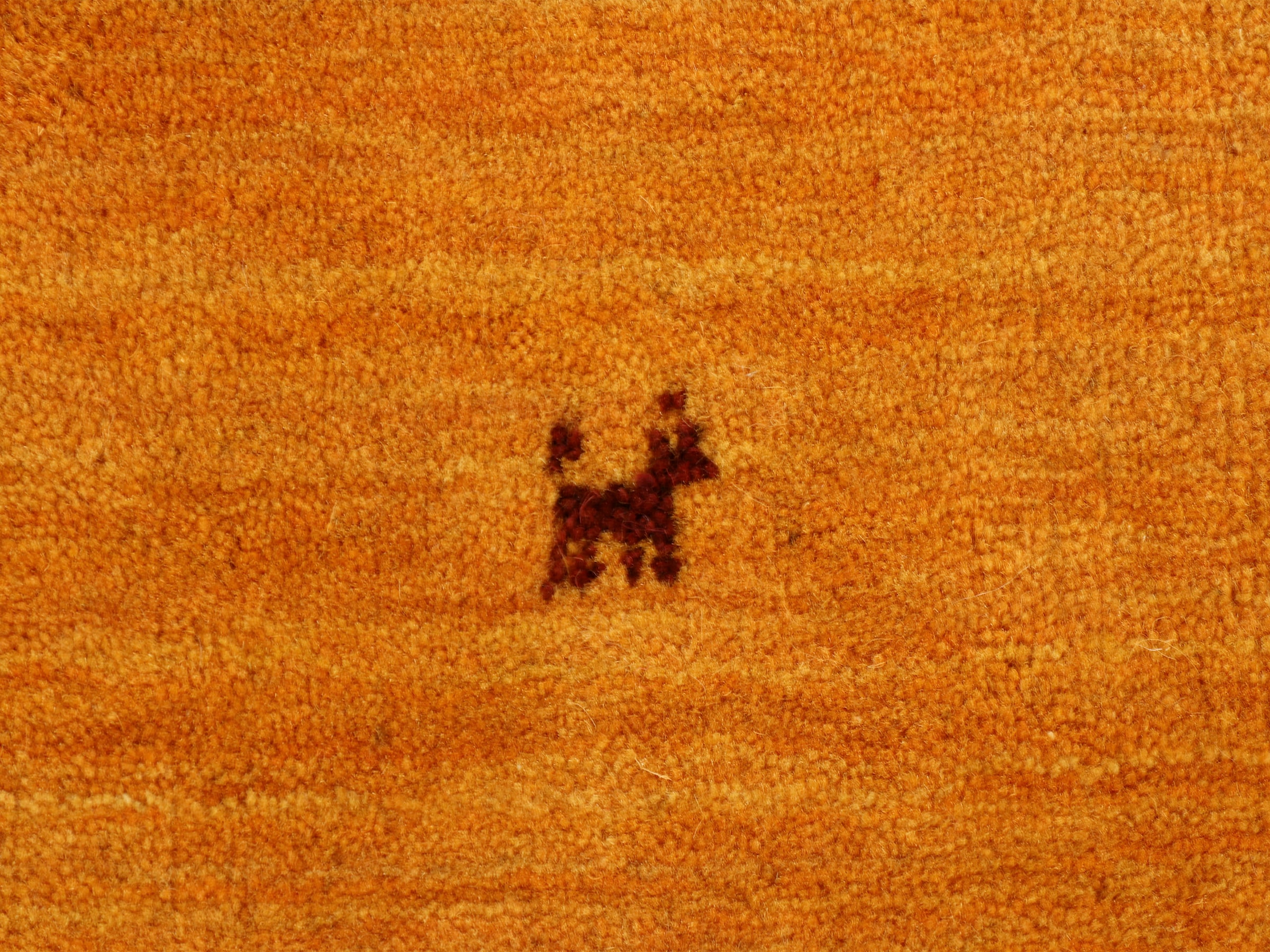 carpetfine Wollteppich »Gabbeh Uni, auch als Läufer erhältlich«, rechteckig, 15 mm Höhe, reine Wolle, handgewebt, Gabbeh Loom Tiermotiv, große Farbauswahl