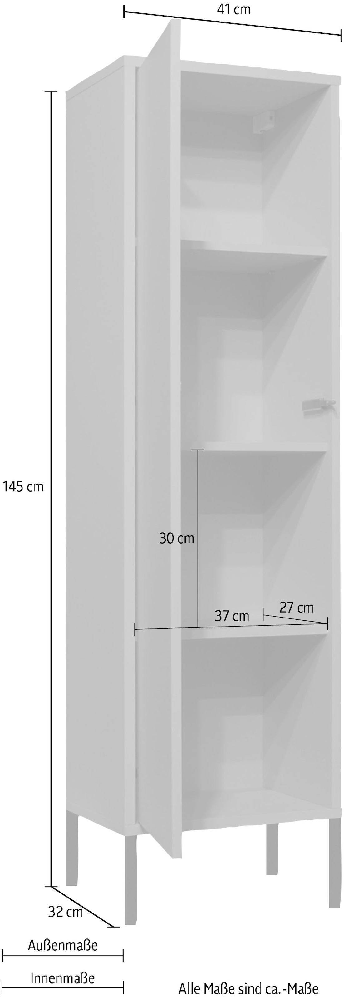 Mäusbacher Mehrzweckschrank »Bonnie«, 41 cm mit Quadratgestell online  bestellen