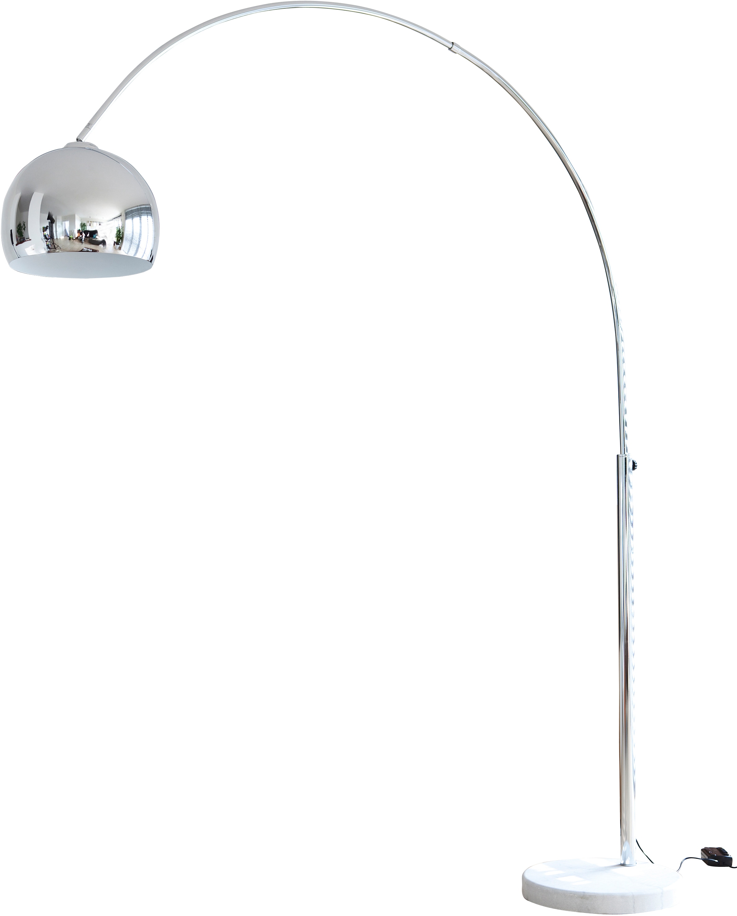 SalesFever Bogenlampe »Finn«, 1 Dimmschalter online mit und flammig-flammig, Höhenverstellbar bestellen