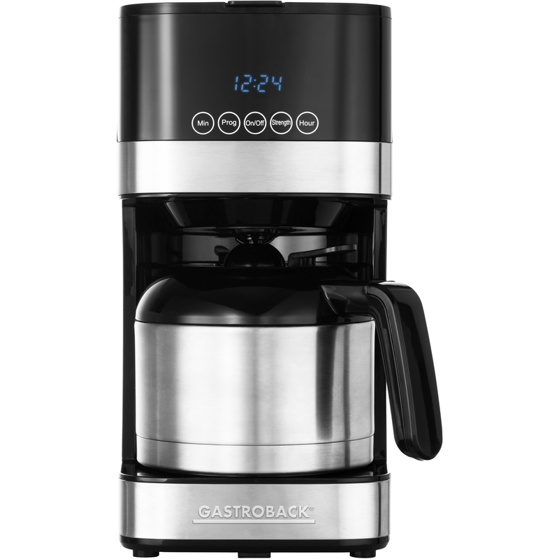 GASTROBACK Filterkaffeemaschine »Design Essential S 42701_S« 1, 5 l Kaffeekanne Edelstahlfilter 1x4 silberfarben