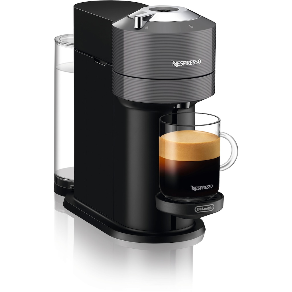 Nespresso Kapselmaschine »Vertuo Next Bundle ENV 120.GYAE von DeLonghi, Dark Grey«, inkl. Aeroccino Milchaufschäumer im Wert von 75,- UVP