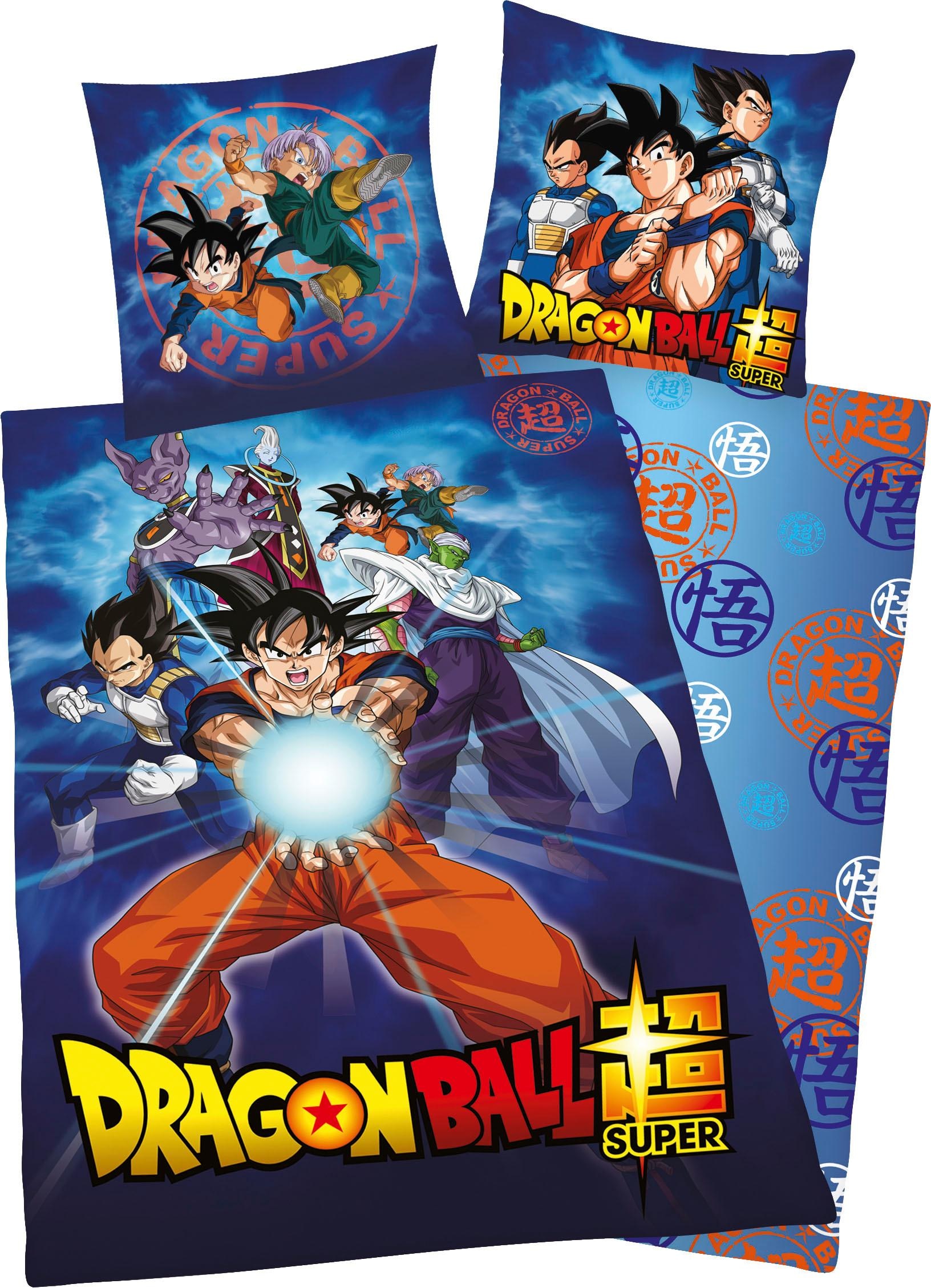 Kinderbettwäsche »Dragonball«, (2 tlg.), mit Dragonball Motiv günstig online kaufen