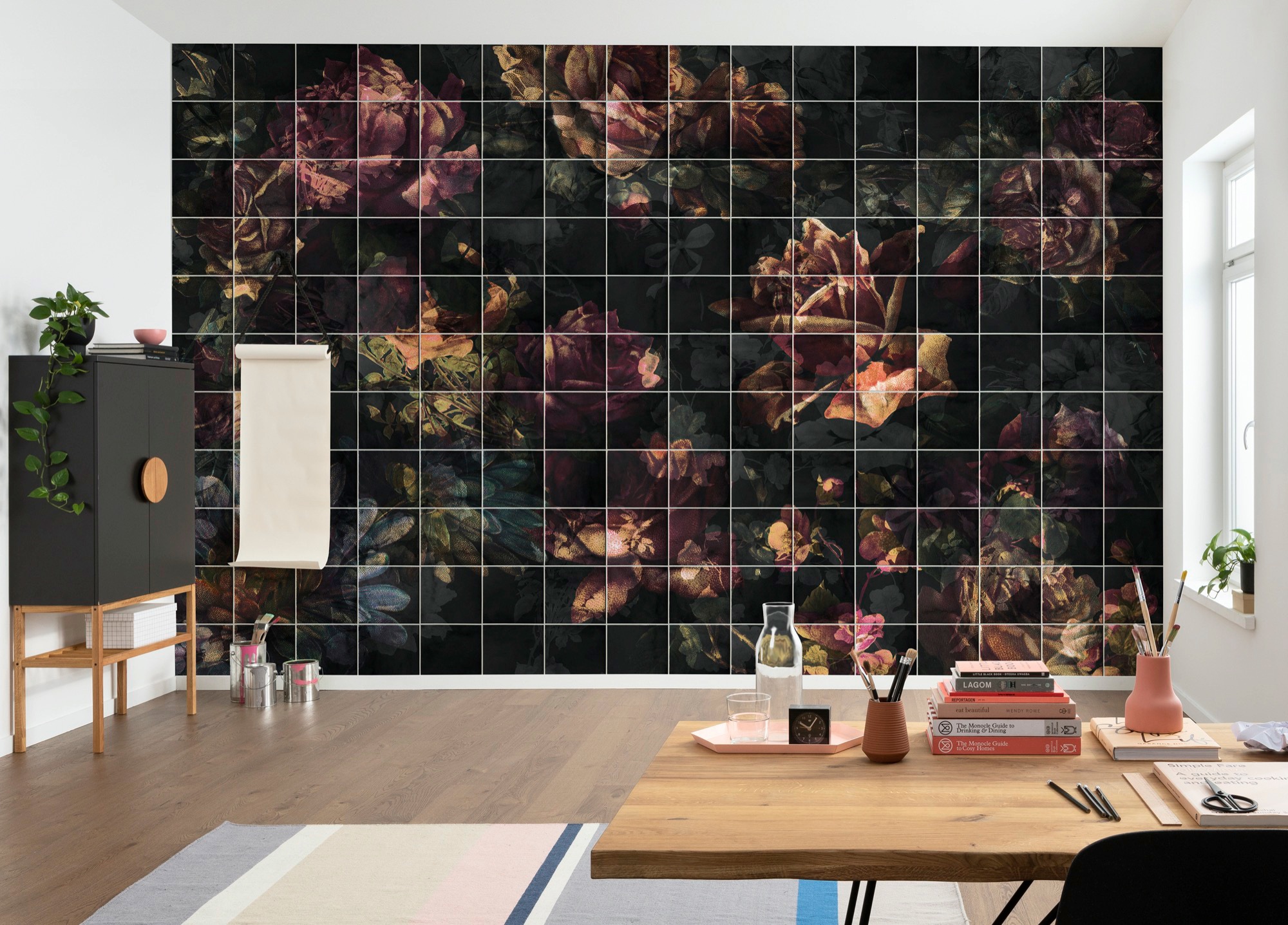 Sanders & Sanders Fototapete Blumen Multicolor 400 x 280 cm 612075 günstig online kaufen