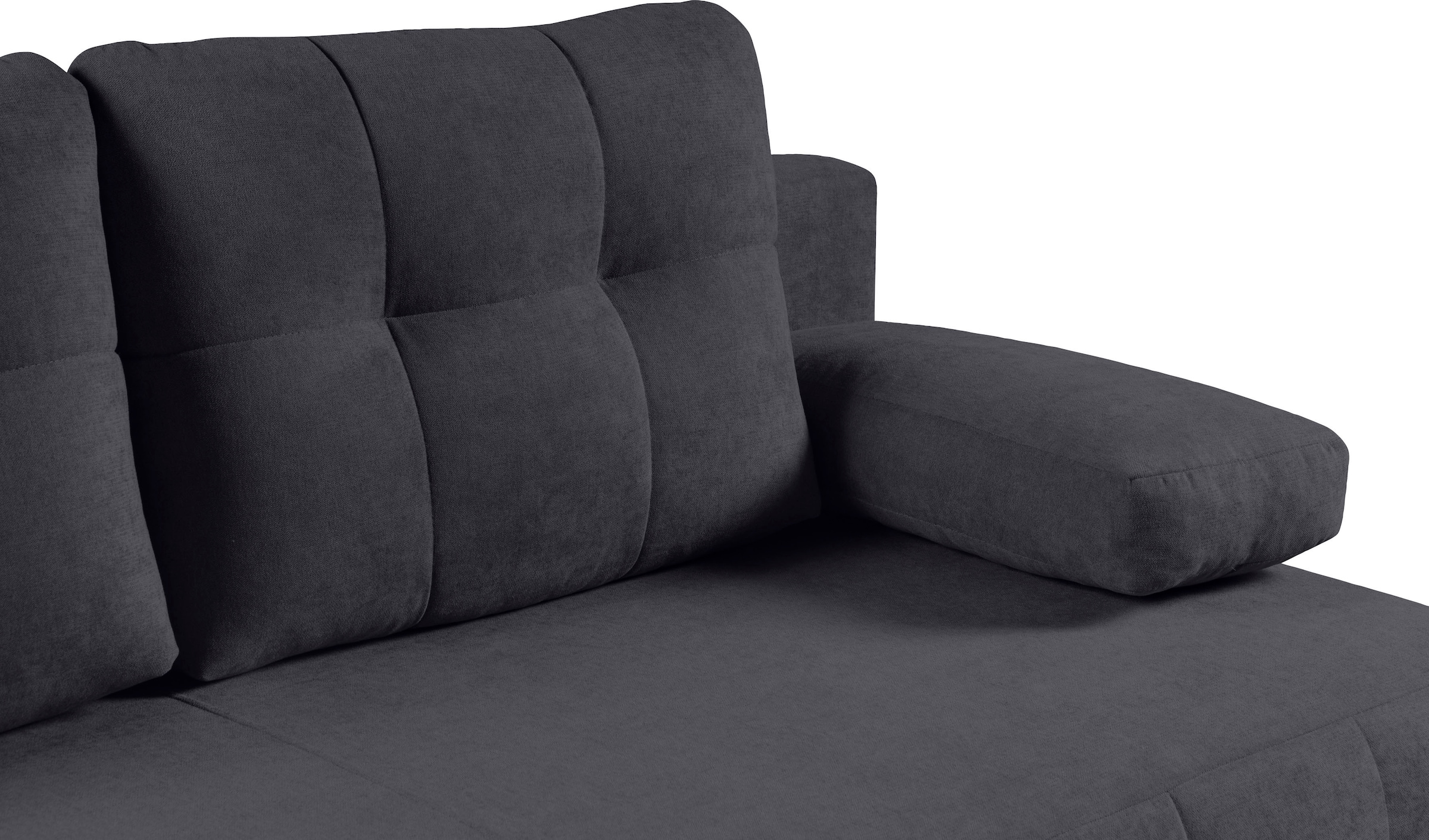 WERK2 Schlafsofa »Indigo 205 cm Bettsofa mit Bettkasten modern und bequem« Luxus-Microfaser weich, Schlaffunktion, Bettkasten