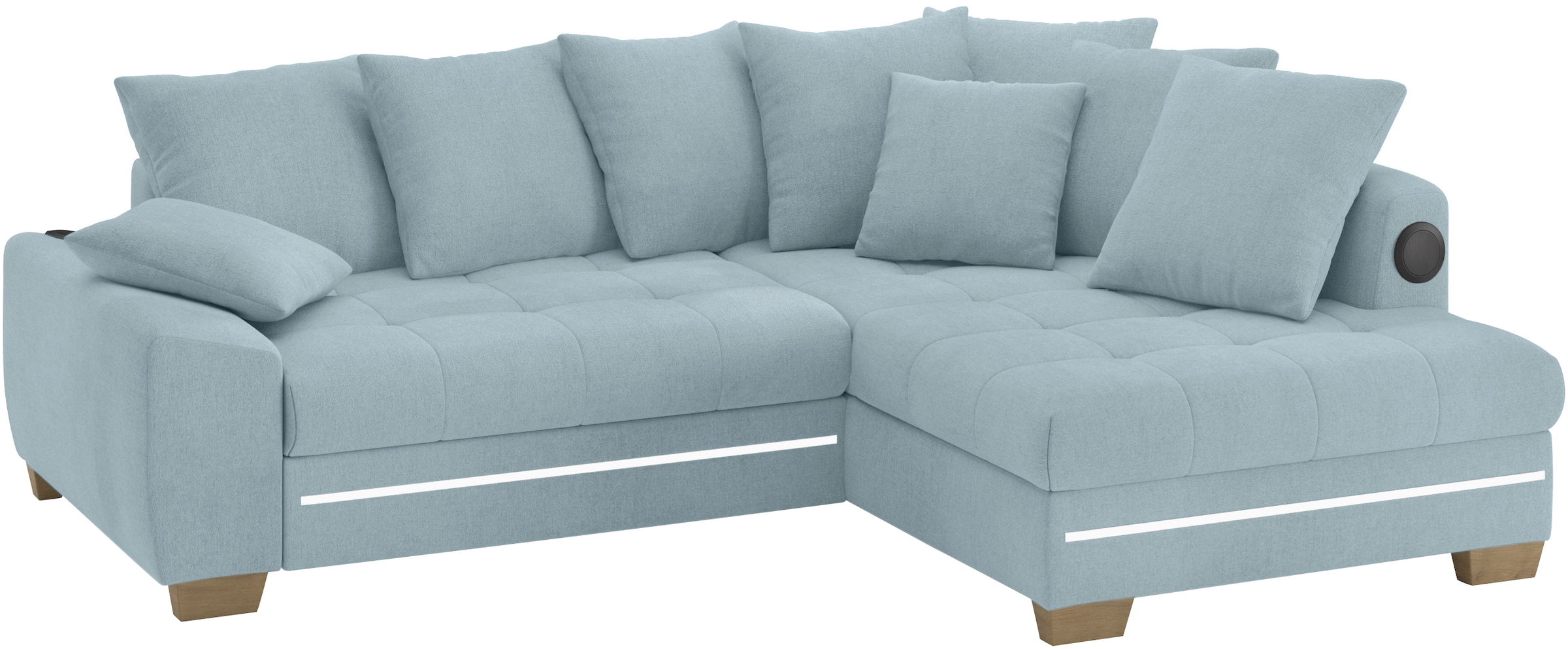 Mr. Couch Ecksofa »Nikita II, L-Form«, RGB-LED, Bluetooth-Soundsystem, wahl günstig online kaufen
