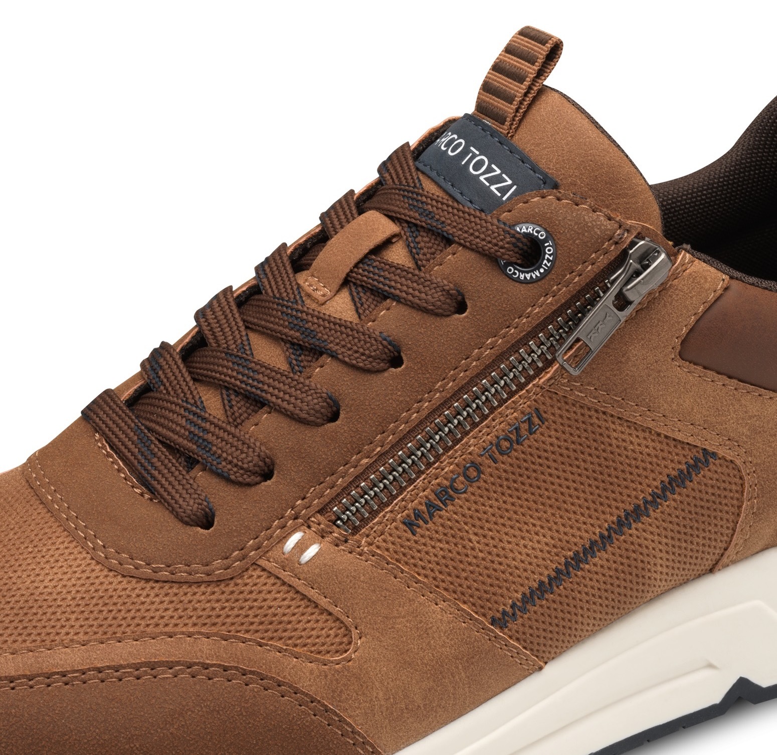 MARCO TOZZI Keilsneaker  , Freizeitschuh, Halbschuh, Schnürschuh mit praktischem Reißverschluss