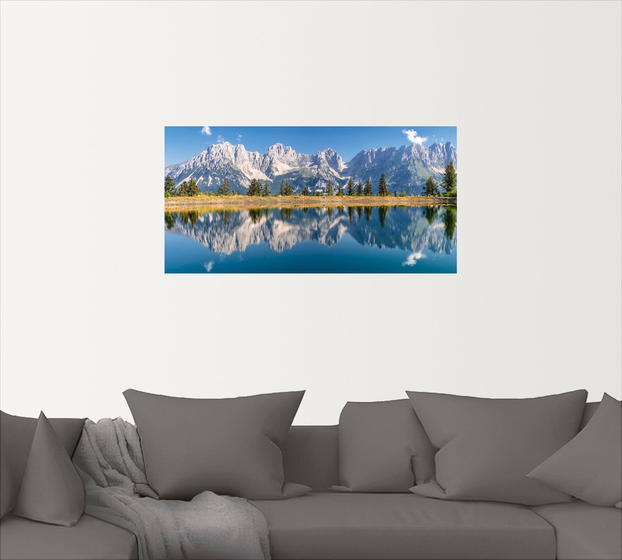 Artland Wandbild »Kaisergebirge Tirol«, Berge & Alpenbilder, (1 St.), als Alubild, Outdoorbild, Leinwandbild, Poster, Wandaufkleber