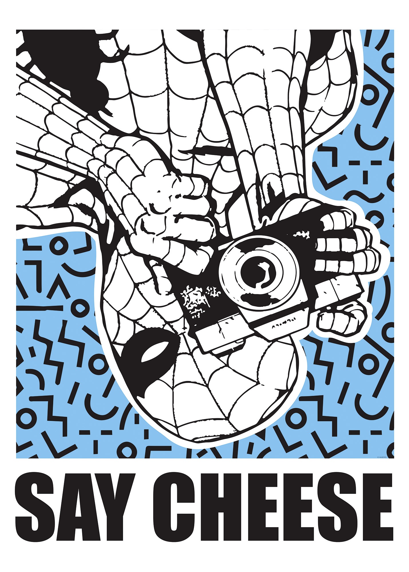 Komar Wandbild »Marvel Spider-Man Say Cheese Blue«, Disney, (Set, 1 St.), 50 x 70 cm (Breite x Höhe) - Kinderzimmer, Dekoration