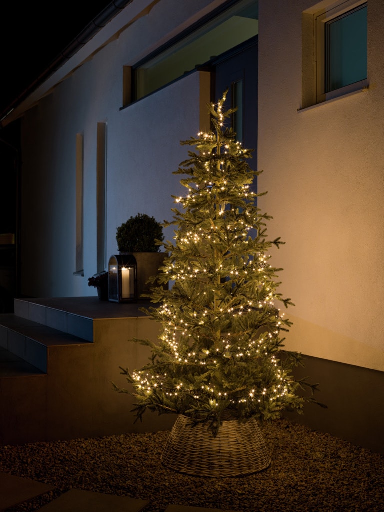LED-Lichterkette weiße kaufen gefrostet, 1000 KONSTSMIDE Dioden Raten warm auf »Weihnachtsdeko aussen«,
