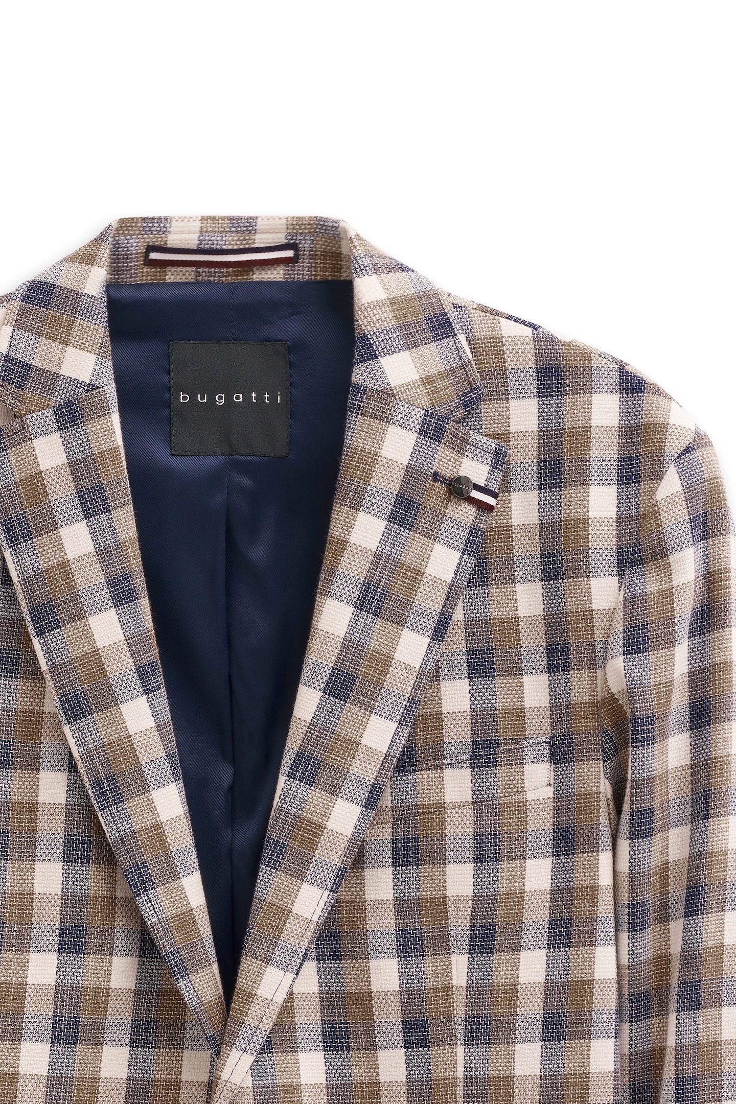 bugatti Sakko »Modern Fit«, kariert mit Stretch-Futter